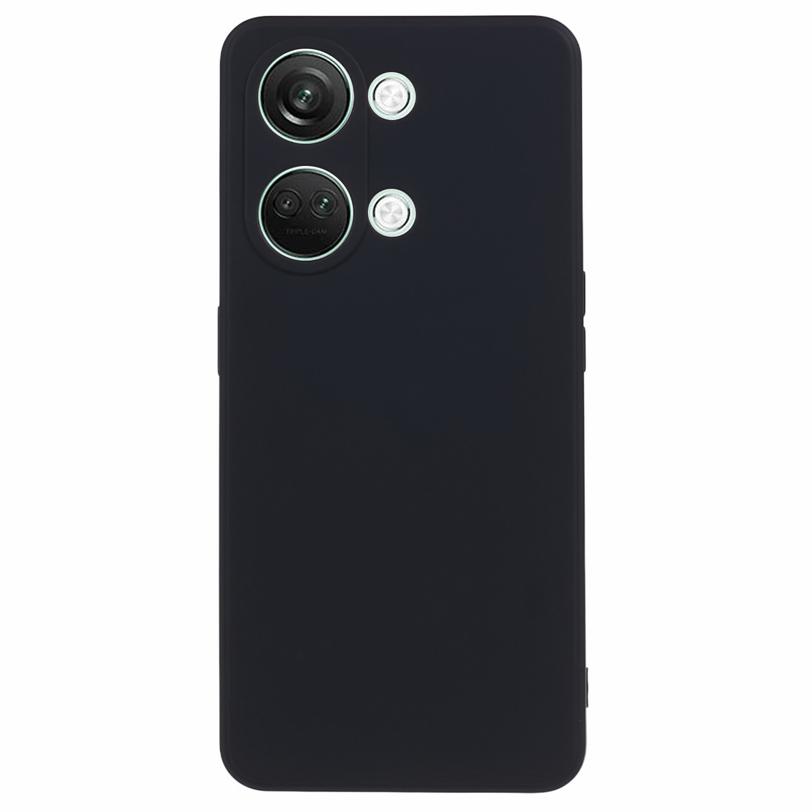 

Weiches TPU -schockdosenkoffer Für OnePlus Nord 3 5g / Ace 2v, Anti-kratzer-faserfaserfabrik - Schwarz, OnePlus Nord 3 5G