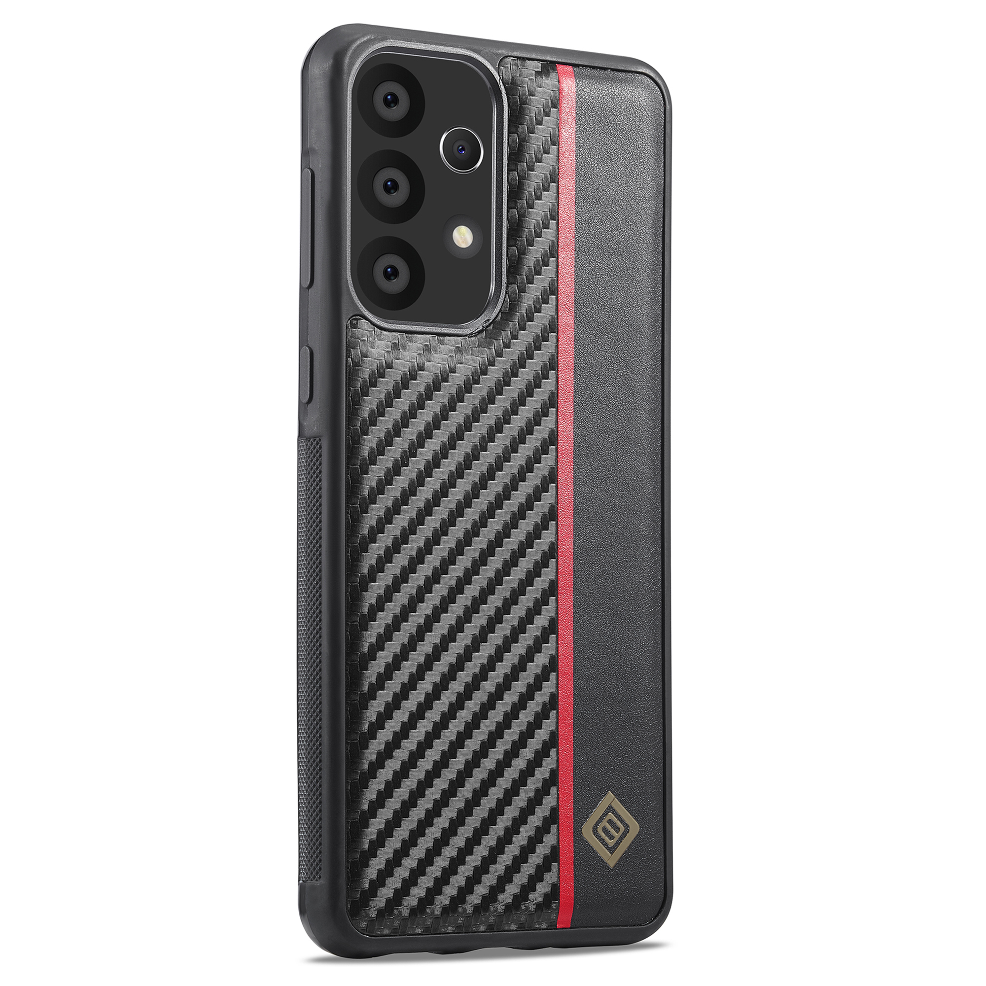 

Lc. Imeeke Für Samsung Galaxy A73 5G Anti-drop-telefonhülle Carbonfaserleder+tpu+eva-abdeckung, Samsung Galaxy A73 5G