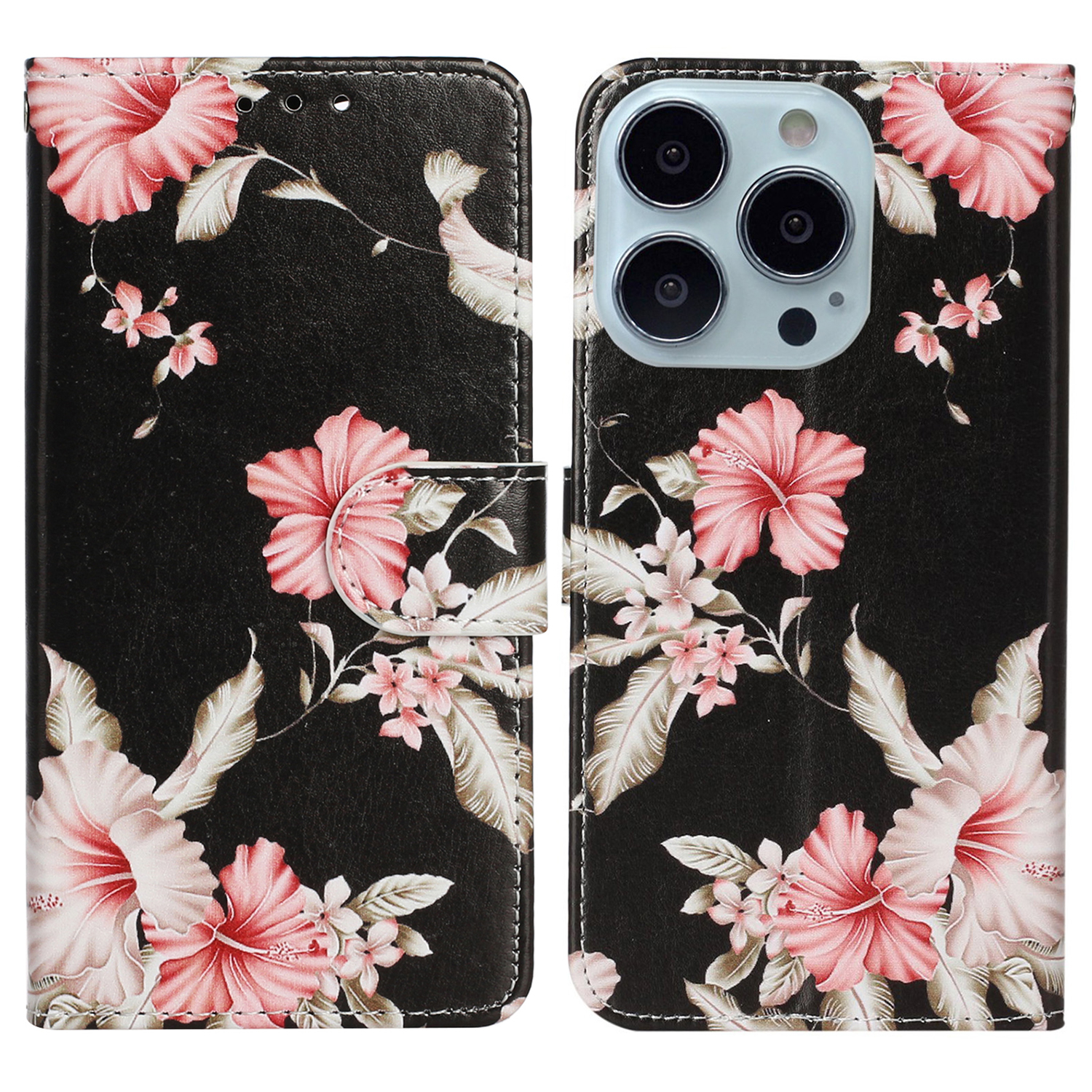 

Für Das Iphone 15 Ultra -muster -druck PU Leder -telefon Hülle Handy Stand Wallet Wallet Cover - Azalee, iPhone 15 Pro Max