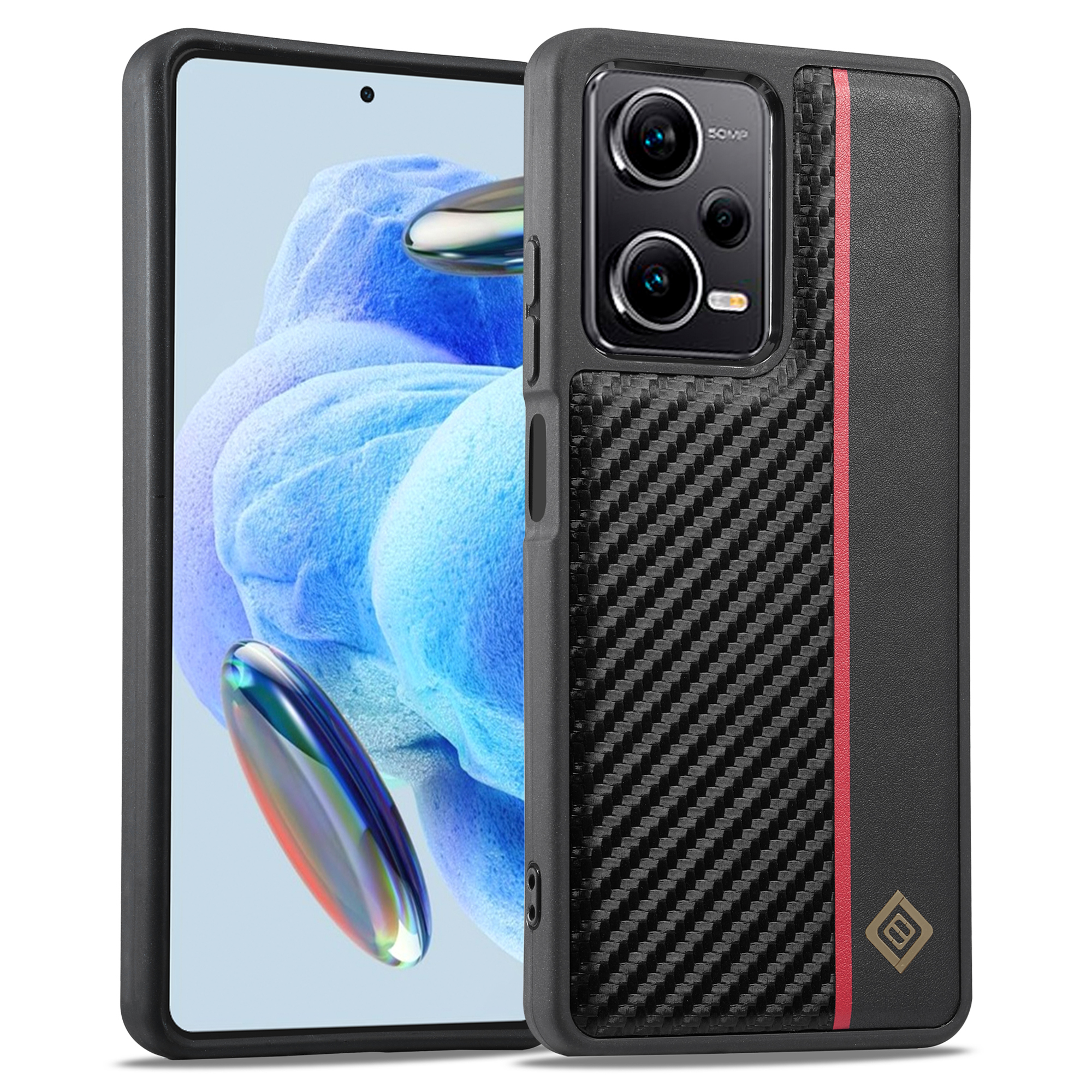 

Lc. Imaeke Für Xiaomi Redmi Anmerkung 12 5G (China) /(indien) /(global) / Poco X5 5G Carbonfaser Texturkoffer Anti-drogen-pu-leder+tpu+eva-telefonabdeckung, Xiaomi Redmi Note 12 5G (China)