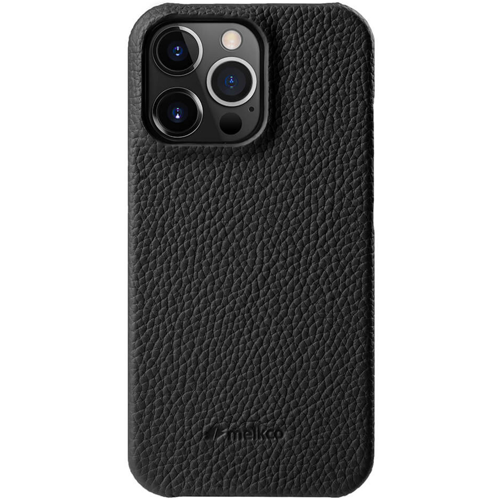

Melkco Für Iphone 14 Pro Echte Kuhleder + Pc-telefonabdeckung Anti-kratzer-hülle - Schwarz, iPhone 14 Pro