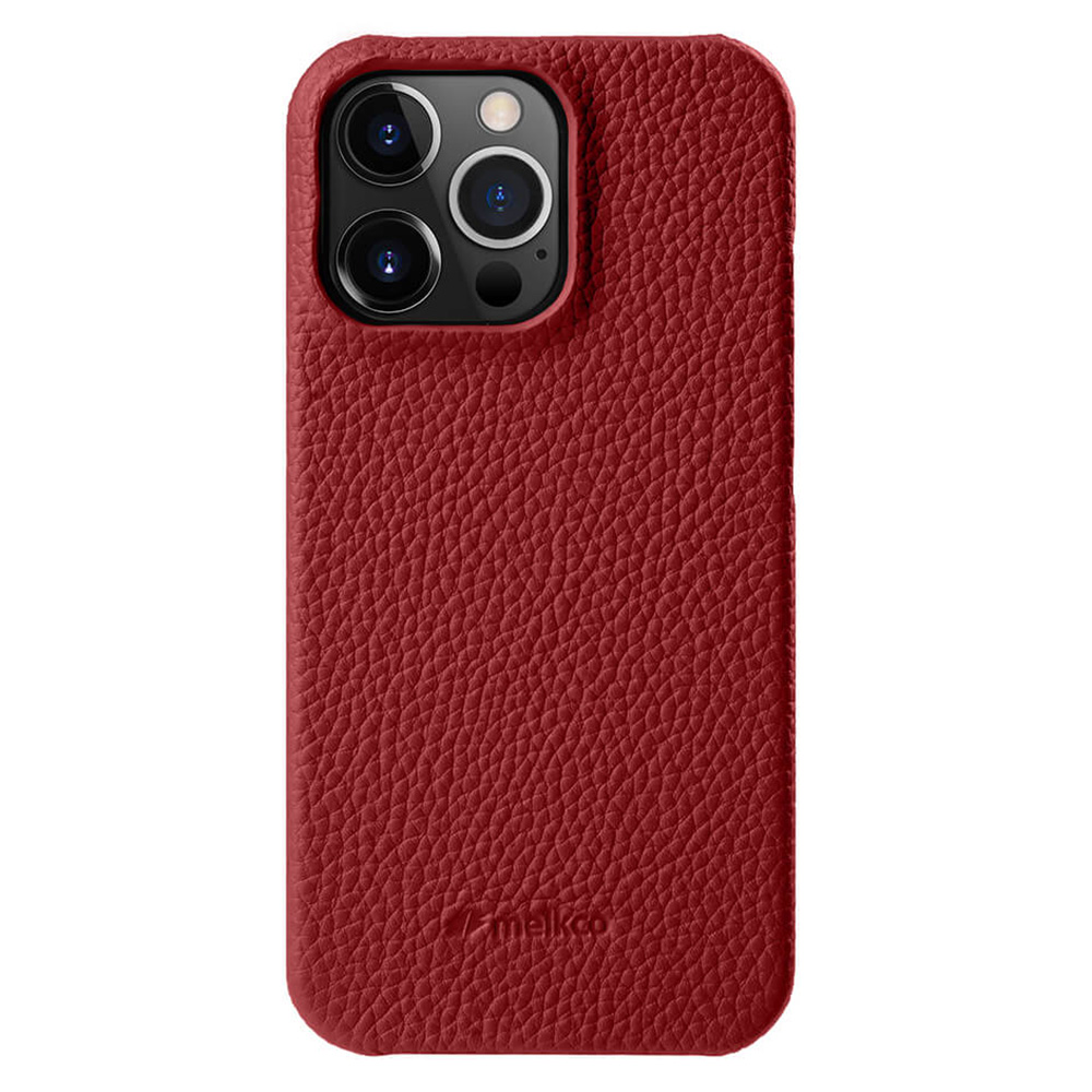 

Melkco Für Iphone 14 Pro Echte Kuhleder + Pc-telefonabdeckung Anti-kratzer-hülle - Rot, iPhone 14 Pro