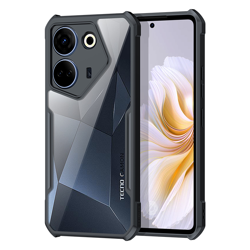 

Xundd Für Tecno Camon 20 Pro 4G Acryl+tpu -telefonhülle Schockproof -smartphone -abdeckung - Schwarz, Tecno Camon 20 Pro 4G