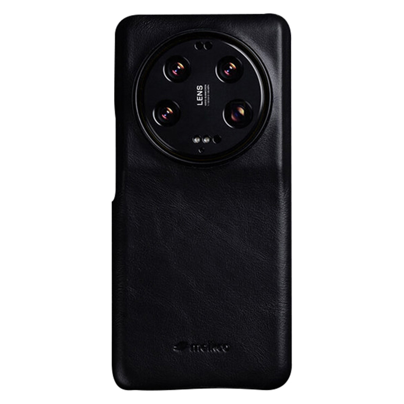 

Melkco Für Xiaomi 13 Ultra -schutzhülle Echtes Kuhleder+mikrofaserleder+pc Waxy Texture Telefonabdeckung - Schwarz, Xiaomi 13 Ultra