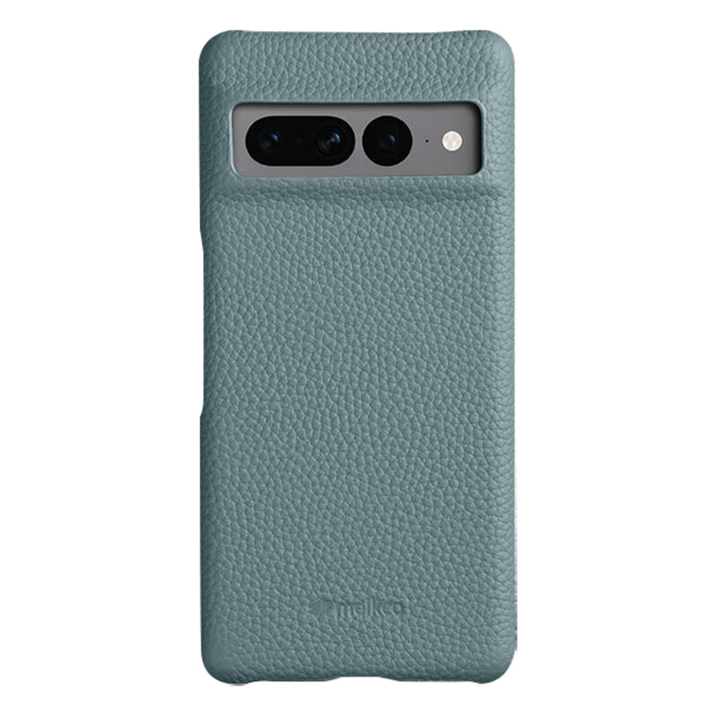 

Melkco Anti-fall-deckung Für Google Pixel 7 Pro 5G Echtes Kuhleder Beschichtetes PC Unvollständige Telefonhülle - Blau, Google Pixel 7 Pro 5G
