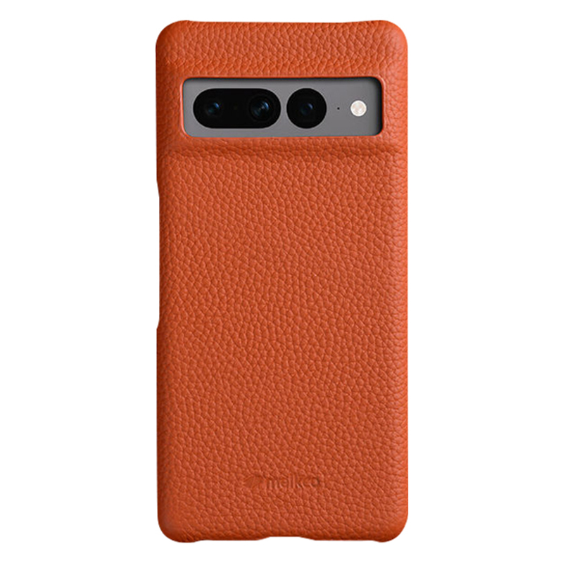 

Melkco Anti-fall-deckung Für Google Pixel 7 Pro 5G Echtes Kuhleder Beschichtetes PC Unvollständige Telefonhülle - Orange, Google Pixel 7 Pro 5G
