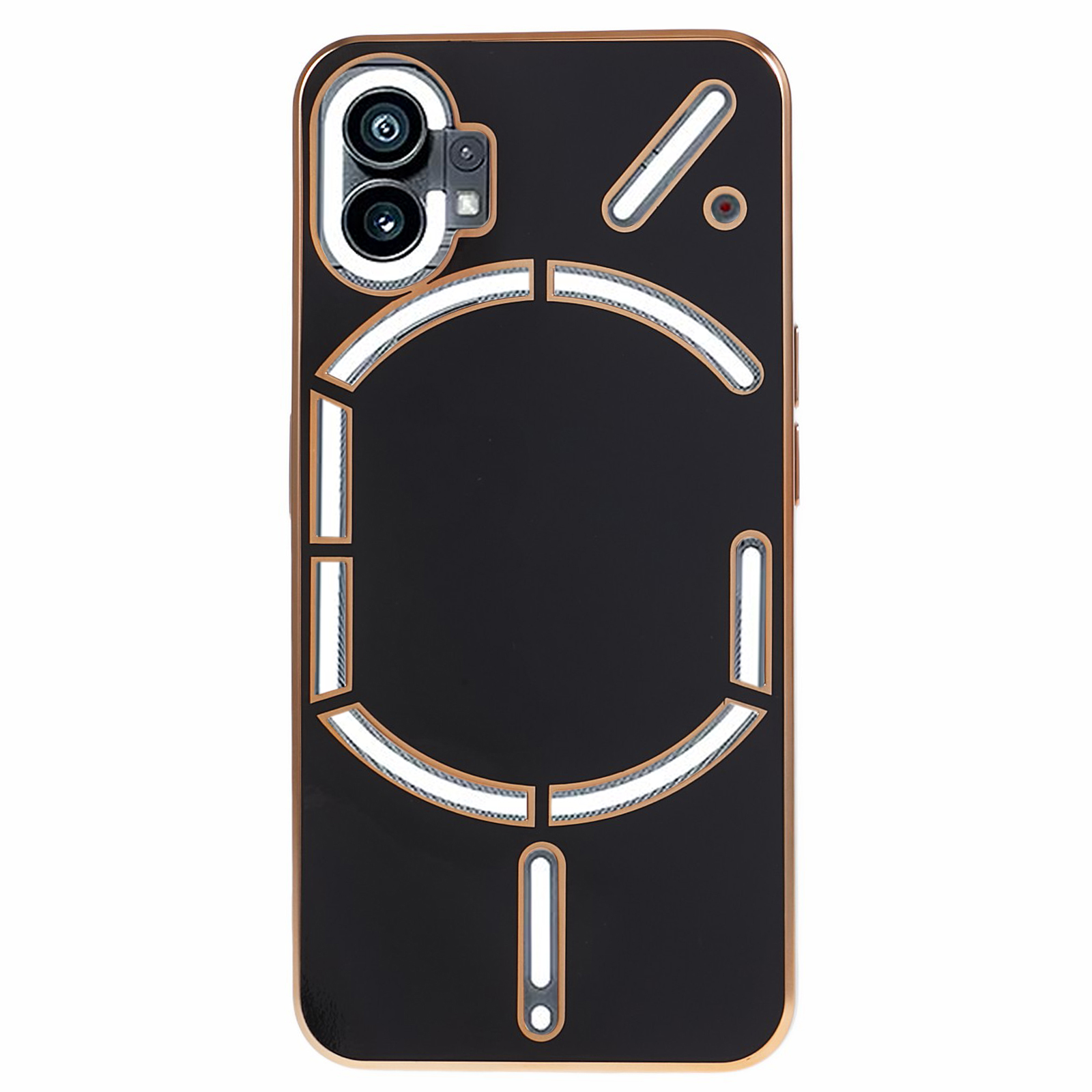 

Für Nichts Telefon (1) 5G Soft TPU -telefonhülle 6D Elektroplierend Stoßdichtschutzschutzabdeckung - Schwarz, Nothing phone (1) 5G