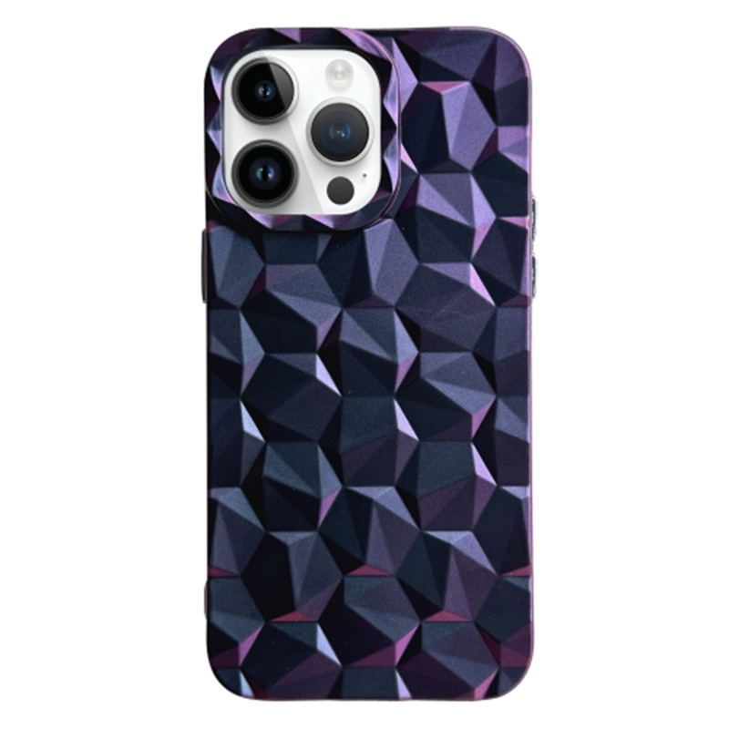 

Rückbedeckung Für Iphone 14 Pro Max Electroplating Wabenprismen Muster Softes TPU -mobiltelefongehäuse - Lila, iPhone 14 Pro Max