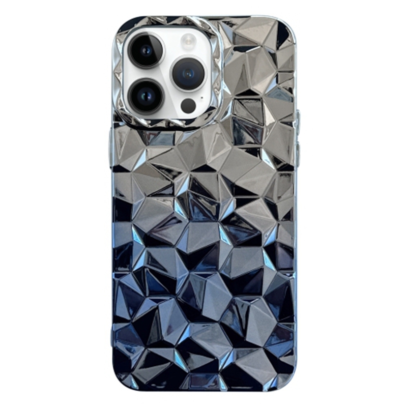 

Mobiltelefonschutzabdeckung Für Iphone 13 Pro Max 6,7 Zoll, Elektroplatten -gradienten -prismenmuster TPU -hülle - Blau, iPhone 13 Pro Max
