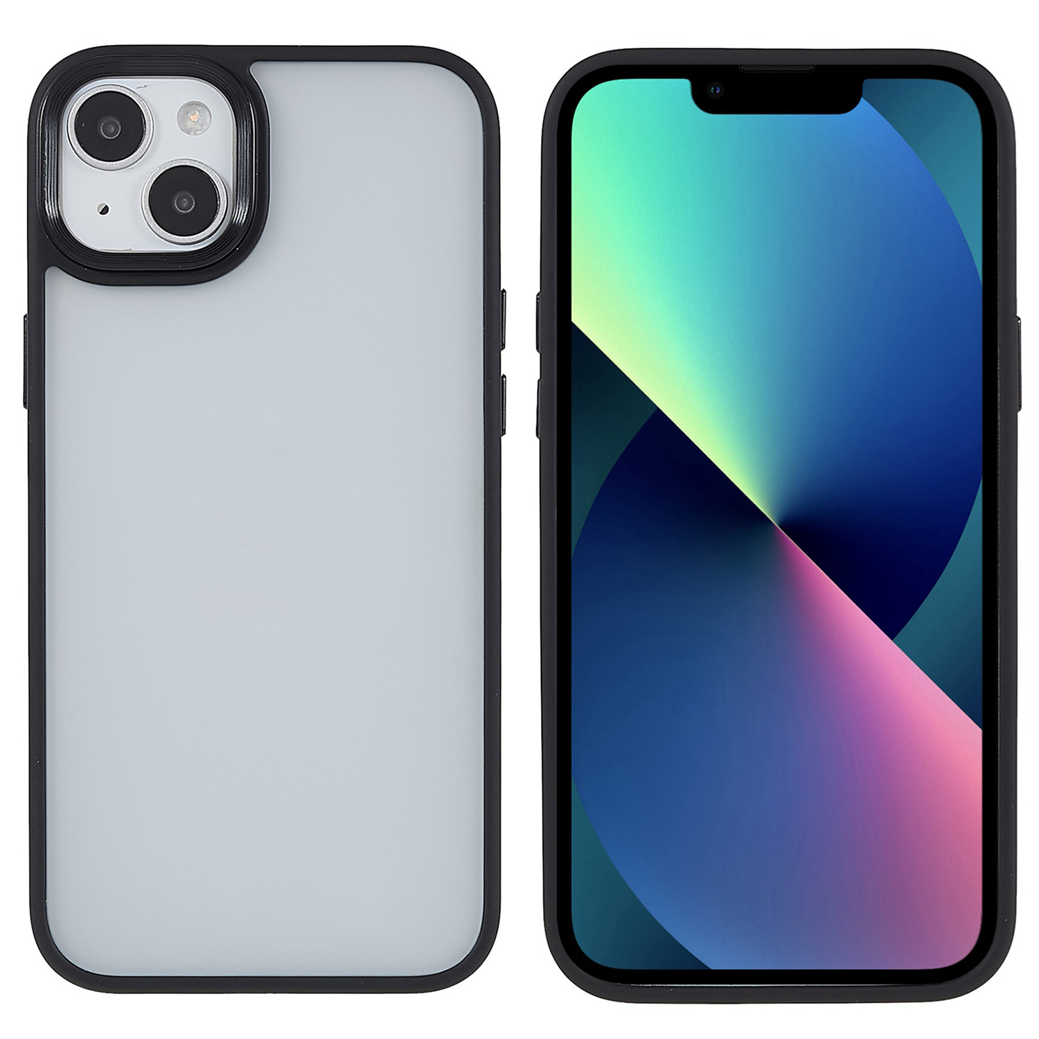 

Fulexin Für Iphone 15 Plus Drop-resistant Tpu+acryl-telefonhülle Haut-touch-rückenabdeckung - Schwarz, iPhone 15 Plus