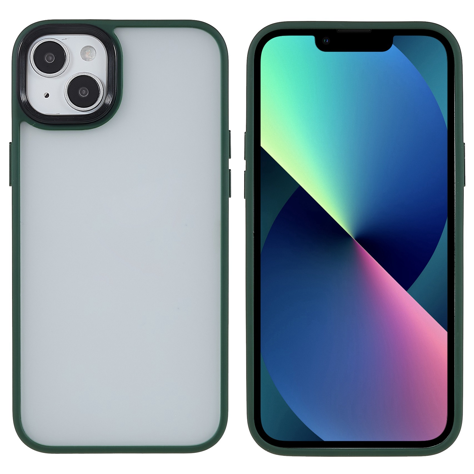 

Fulexin Für Iphone 15 Plus Drop-resistant Tpu+acryl-telefonhülle Haut-touch-rückenabdeckung - Grün, iPhone 15 Plus