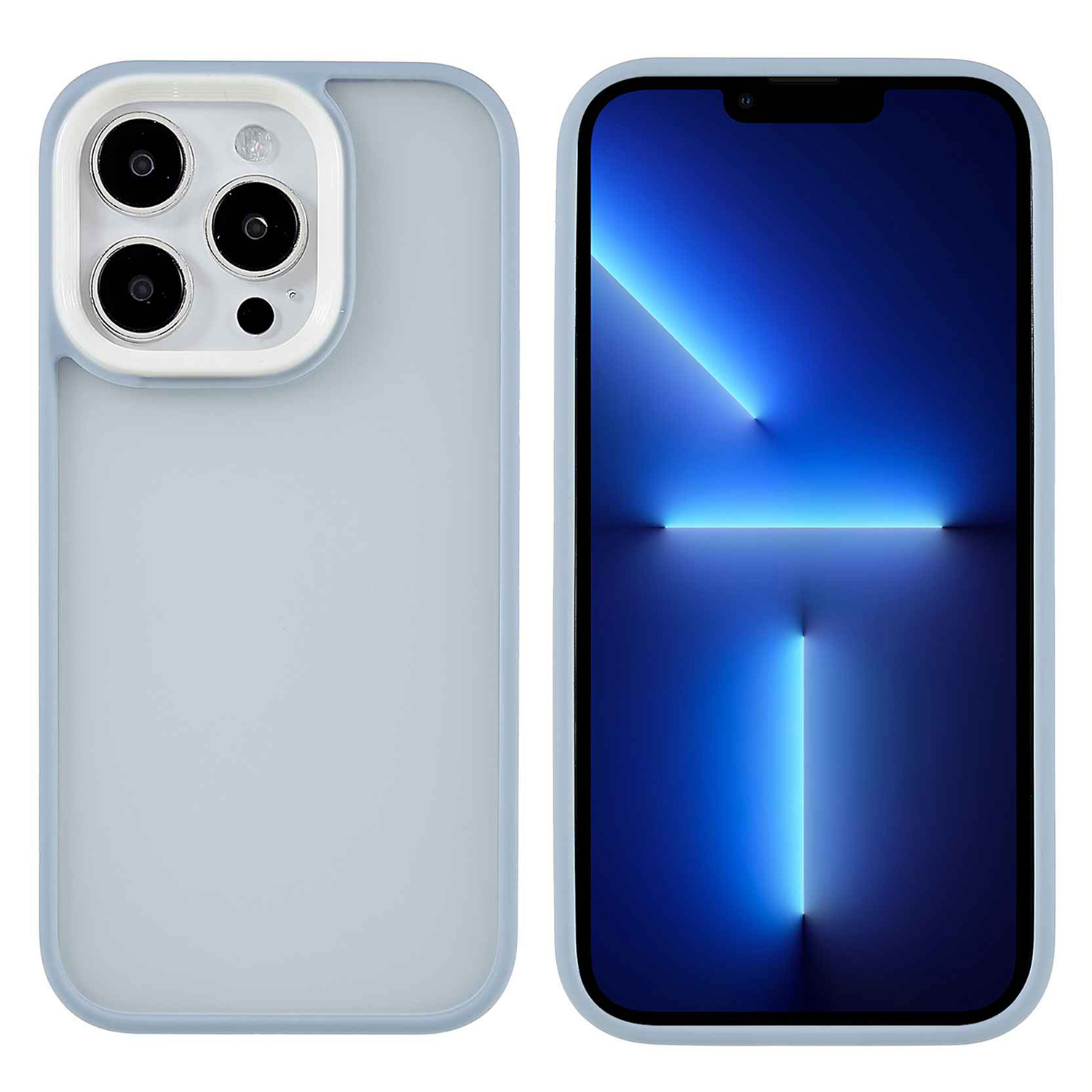 

Fulexin Für Iphone 15 Pro Skin-touch-telefonhülle Farbenfrohe Tpu-rahmen+pc Schockdes Abdeckung - Blau, iPhone 15 Pro