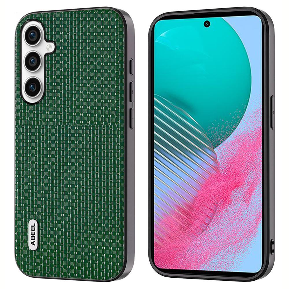 

Abel Für Samsung Galaxy M54 5G / F54 5G Protective Case Cowdelflügelleder -pc+tpu -telefonabdeckung - Grün, Galaxy M54 5G