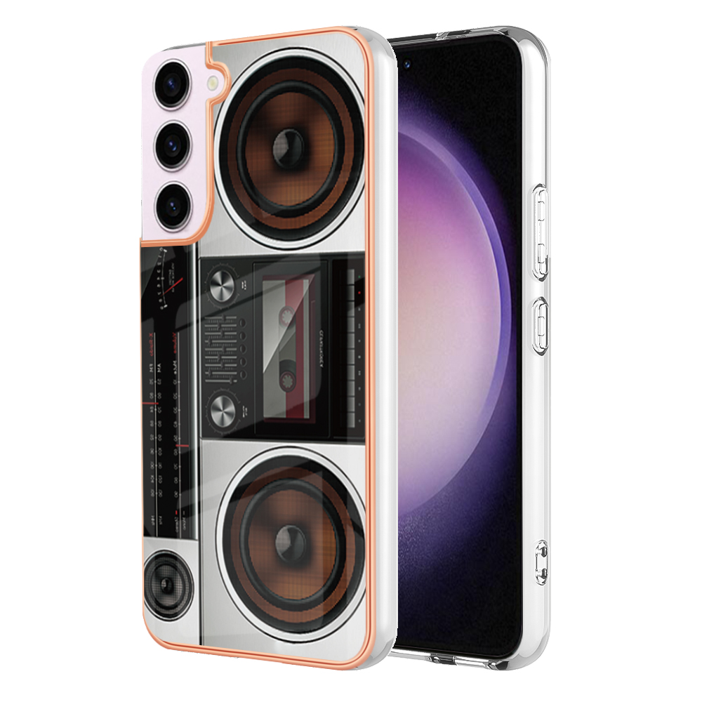 

YB IMD Series-19-stil D Elektroplatten Tpu-abdeckung Für Samsung Galaxy S22 5g, Muster IMD 2,0 mm Schutzhelfer - Radio, Galaxy S22 5G