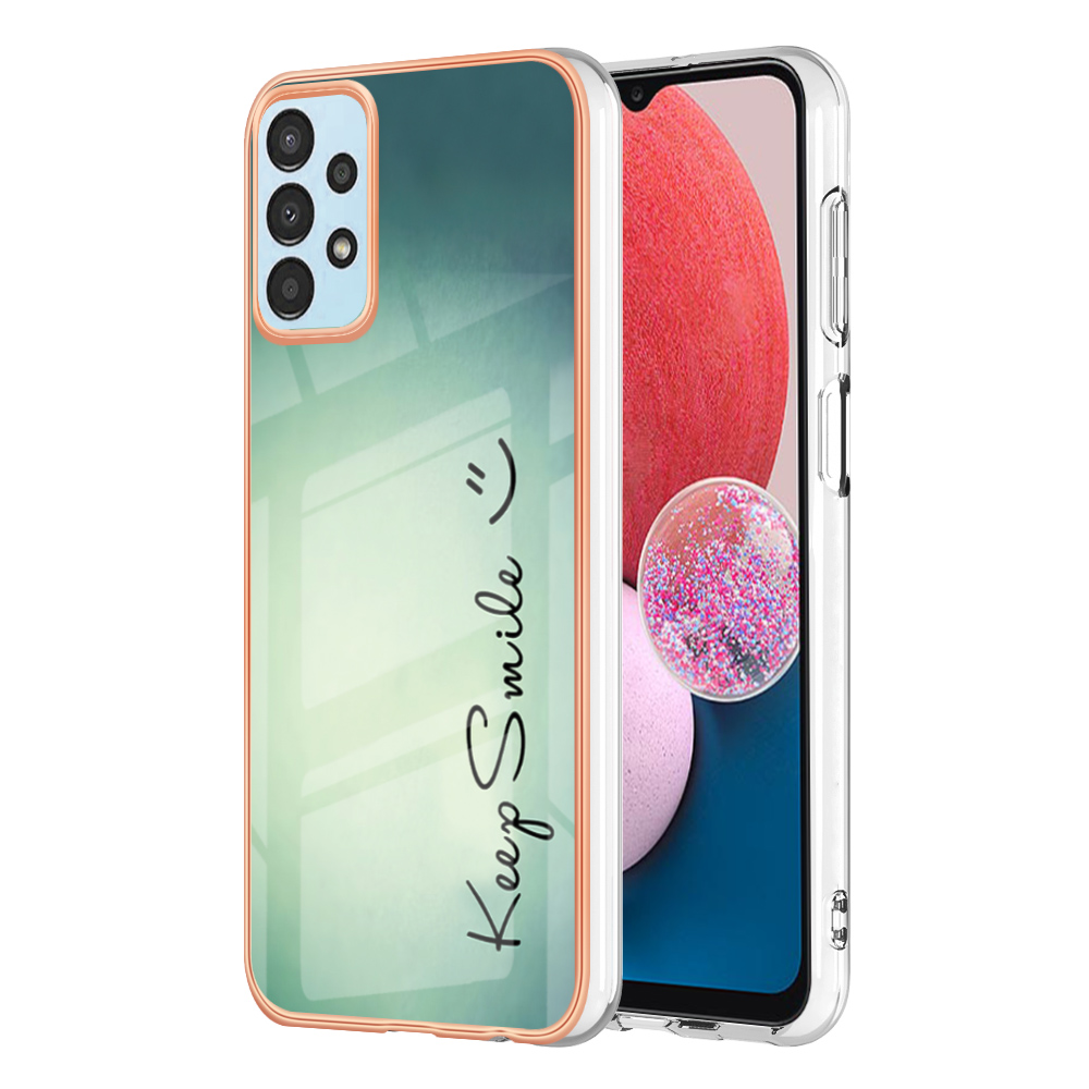 

YB IMD Series-19-stil D Für Samsung Galaxy A33 5G 2,0 mm Tpu-telefonhülle Elektroplierende Muster IMD Schockdcoverabdeckung - Lächle, Samsung Galaxy A33 5G