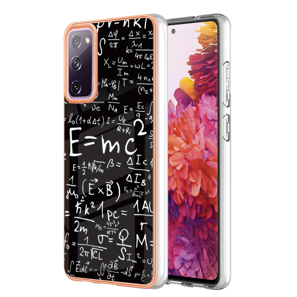

YB IMD Series-19-stil D Für Samsung Galaxy S20 fe 5g / S20 fe / S20 fe 2022 / S20 Lite Phone Case 2,0 mm TPU IMD -muster Rückdeckabdeckung - Gleichung, Galaxy S20 FE 5G