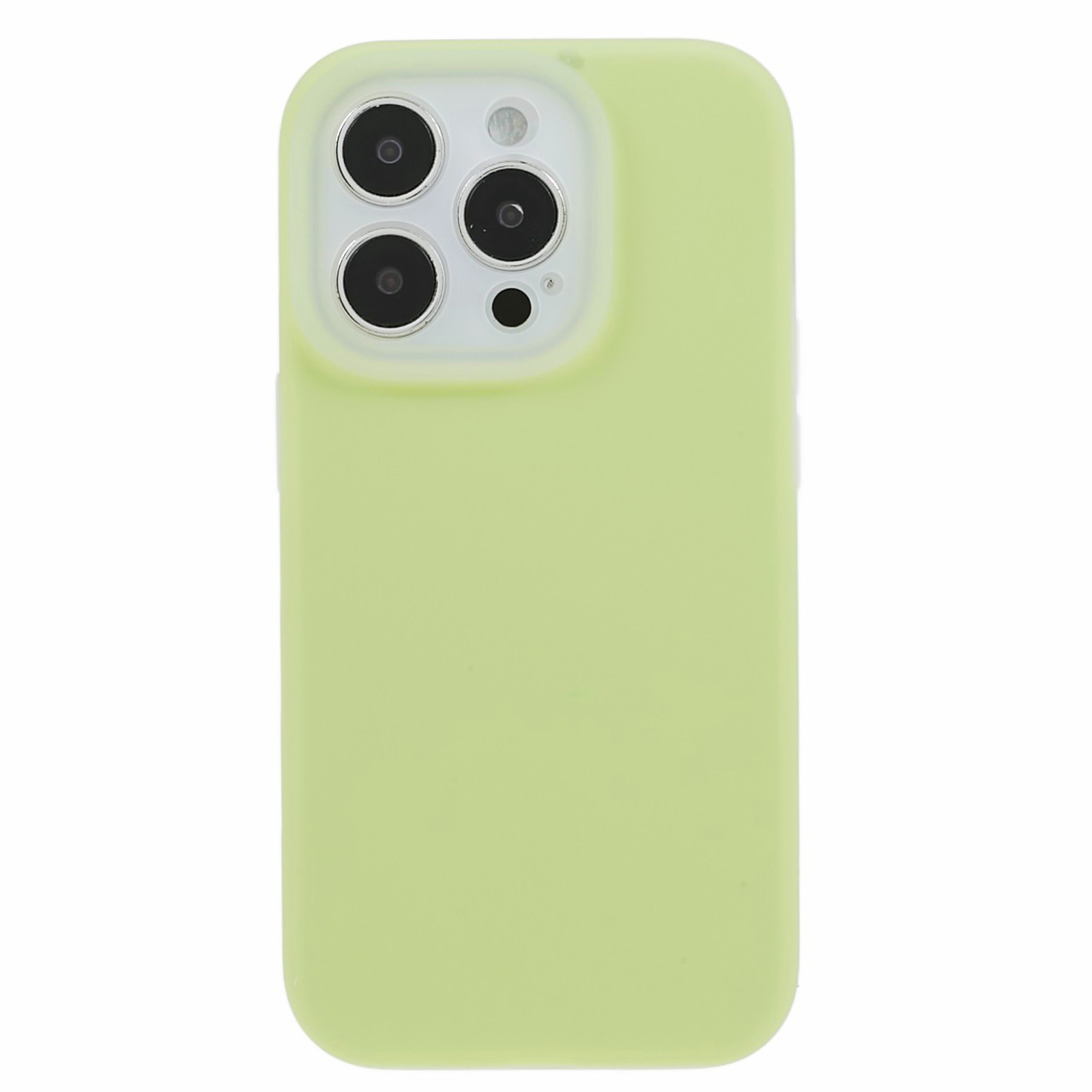 

Für Iphone 13 Pro Max. 6,7 Zoll Gelee Liquid Silicon+pc Phone Hülle Precise Cutout Protective Rückenabdeckung - Apfelgrün, iPhone 13 Pro Max