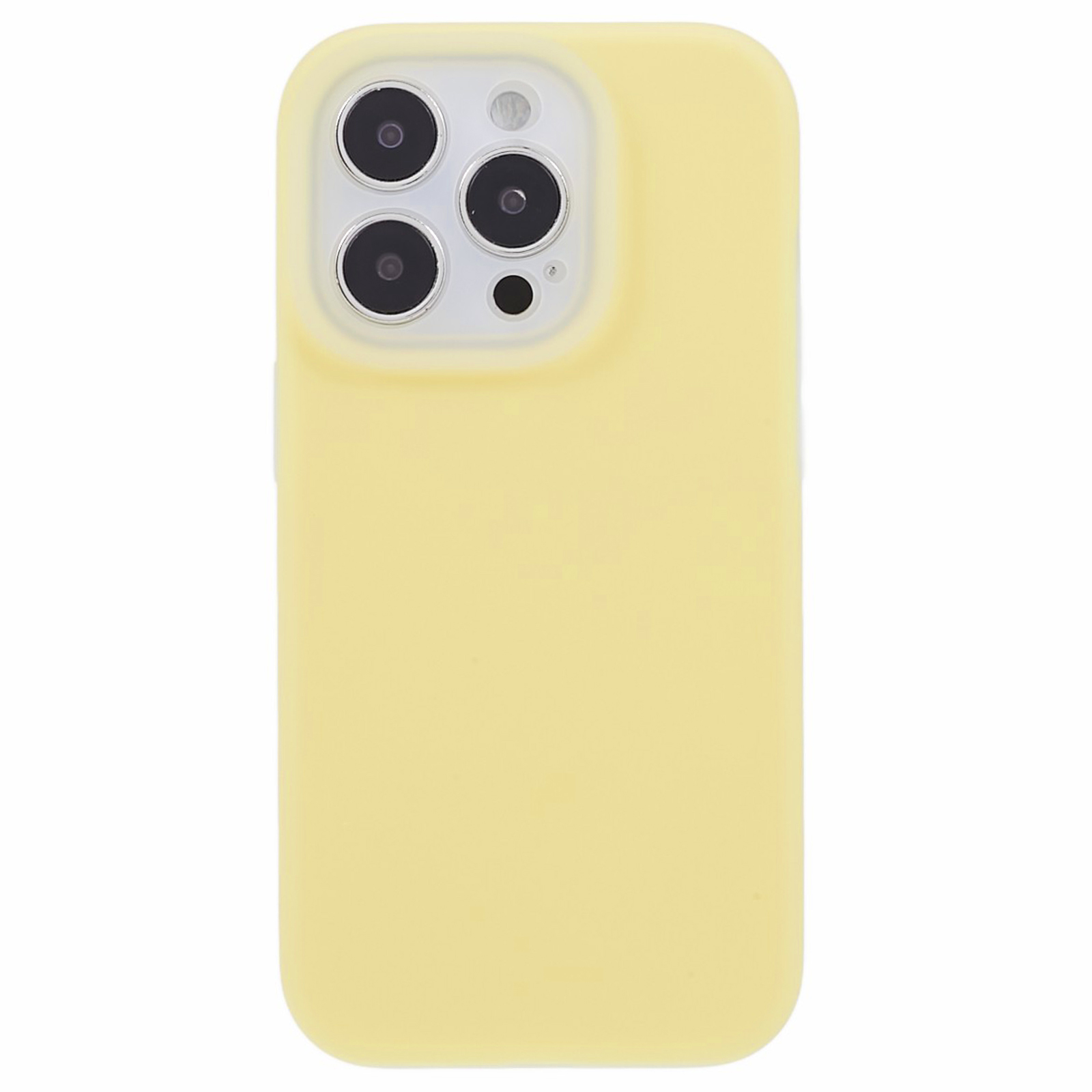 

Back Guard Cover Für Iphone 14 Pro Max, Gelee Flüssig Silikon+pc Präzise Ausschnitt Telefonhülle - Gelb, iPhone 14 Pro Max