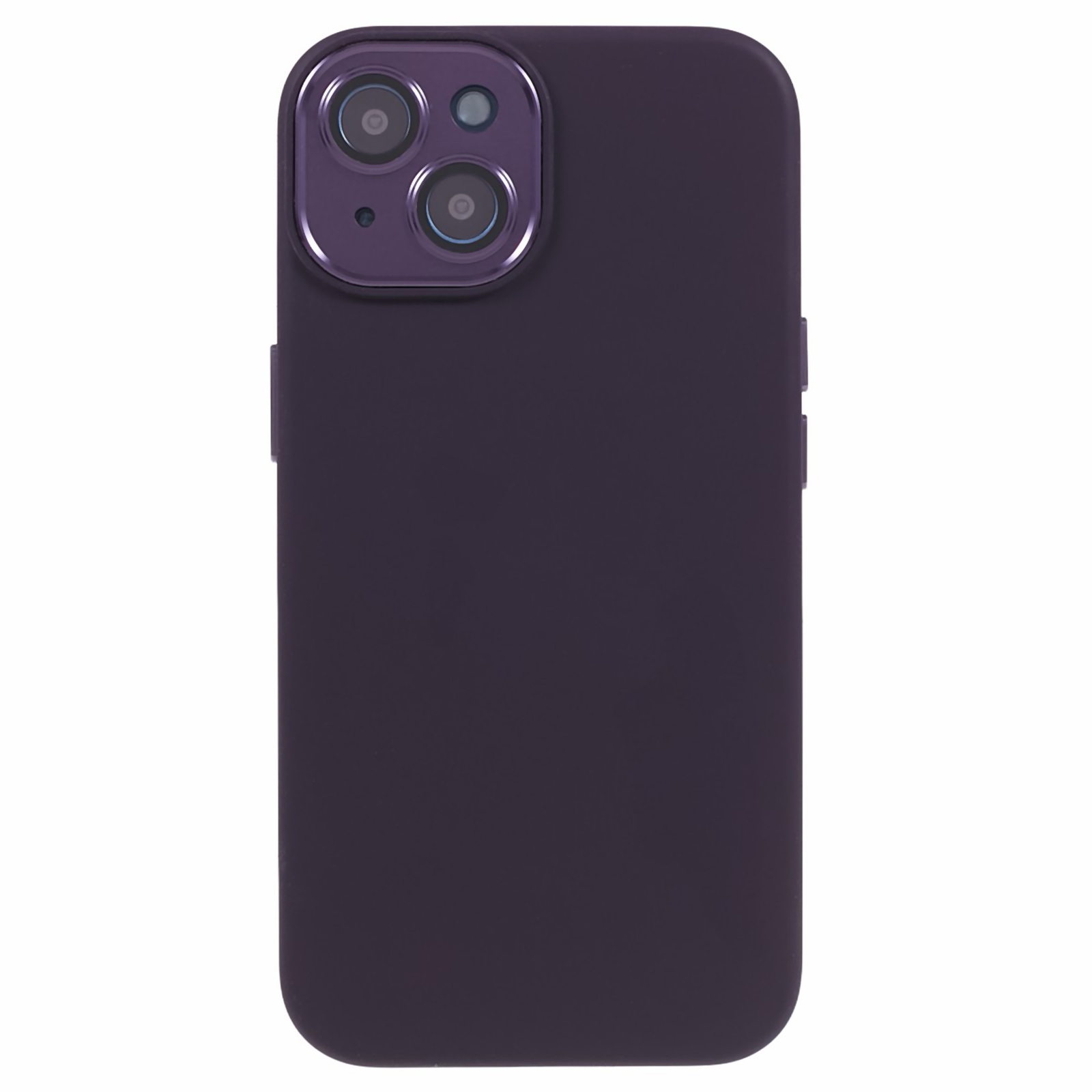 

Für Iphone 14 Plus Flüssiges Silikon+pc-anti-kratzer-abdeckungsabdeck - Dunkelviolett, iPhone 14 Plus