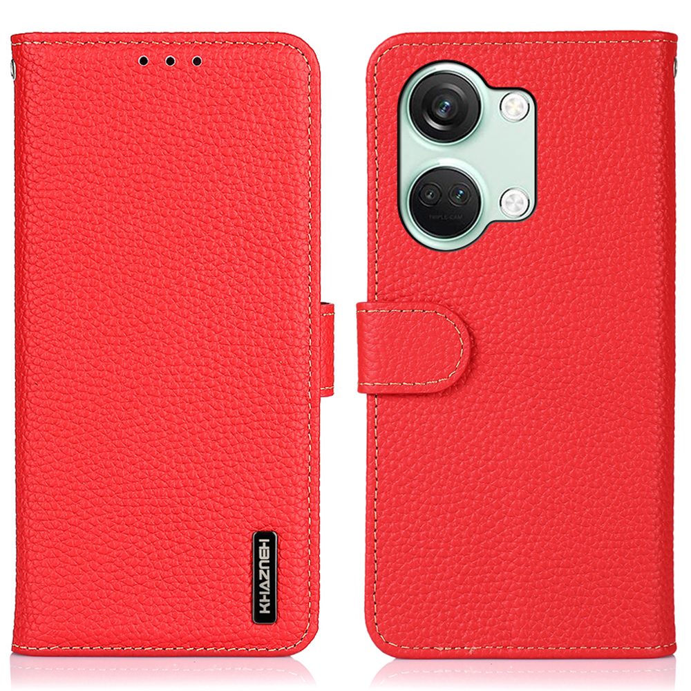 

Khazneh Für OnePlus Nord 3 5g / Ace 2V Litchi Textur Verstellbar - Rot, OnePlus Nord 3 5G
