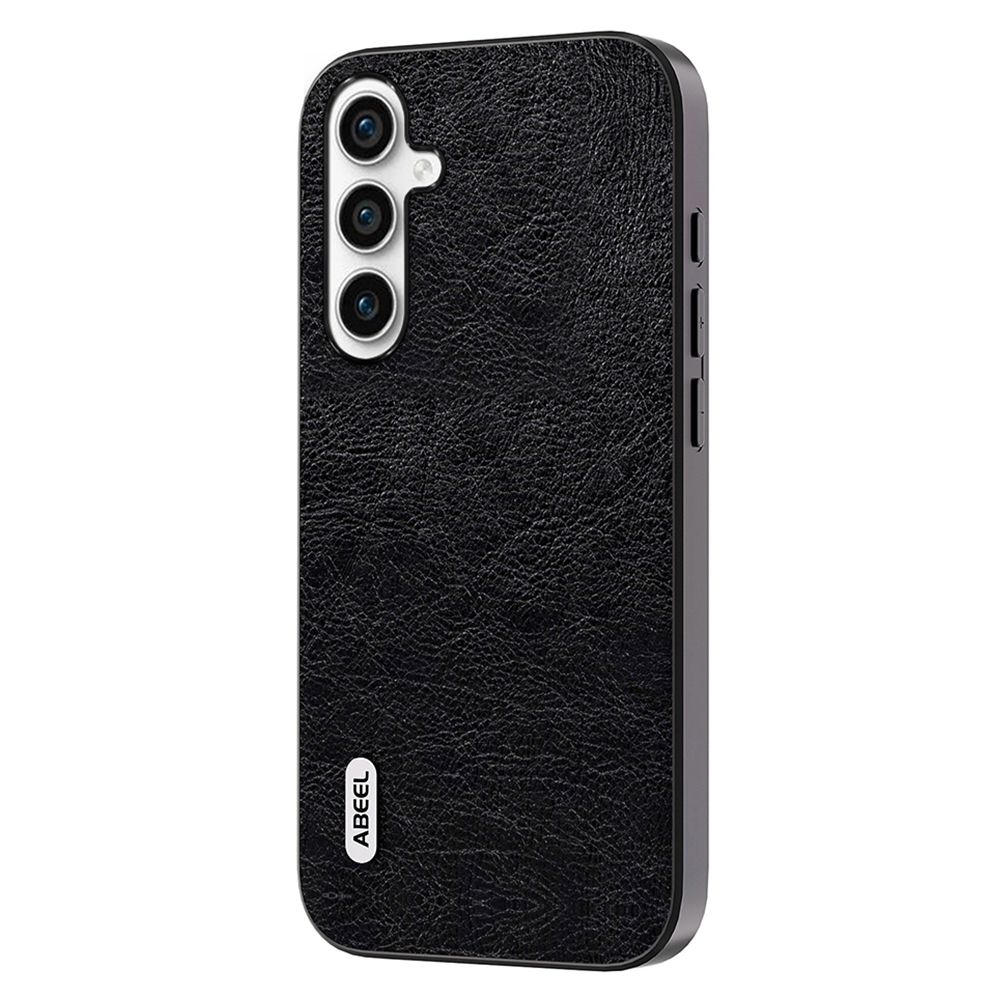 

ABEEL Für Samsung Galaxy A24 4G Retro -telefonhülle PU -lederbeschichtete TPU+PC Litchi Textur Telefonabdeckung - Schwarz, Galaxy A24 4G