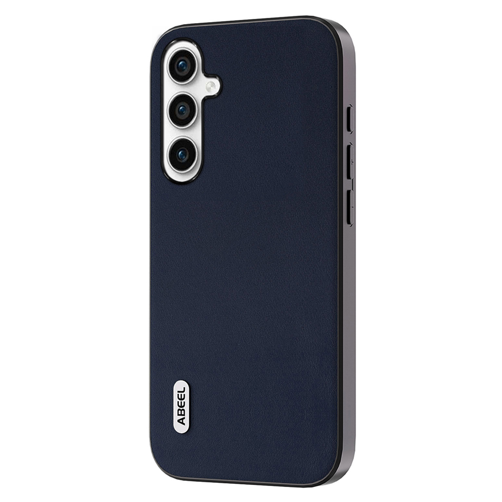 

ABEEL Slim Nappa -texturfall Für Samsung Galaxy A14 4G / 5g, Echter Kuhleder -pc+tpu Schockdelie -telefonabdeckung - Blau, Galaxy A14 4G