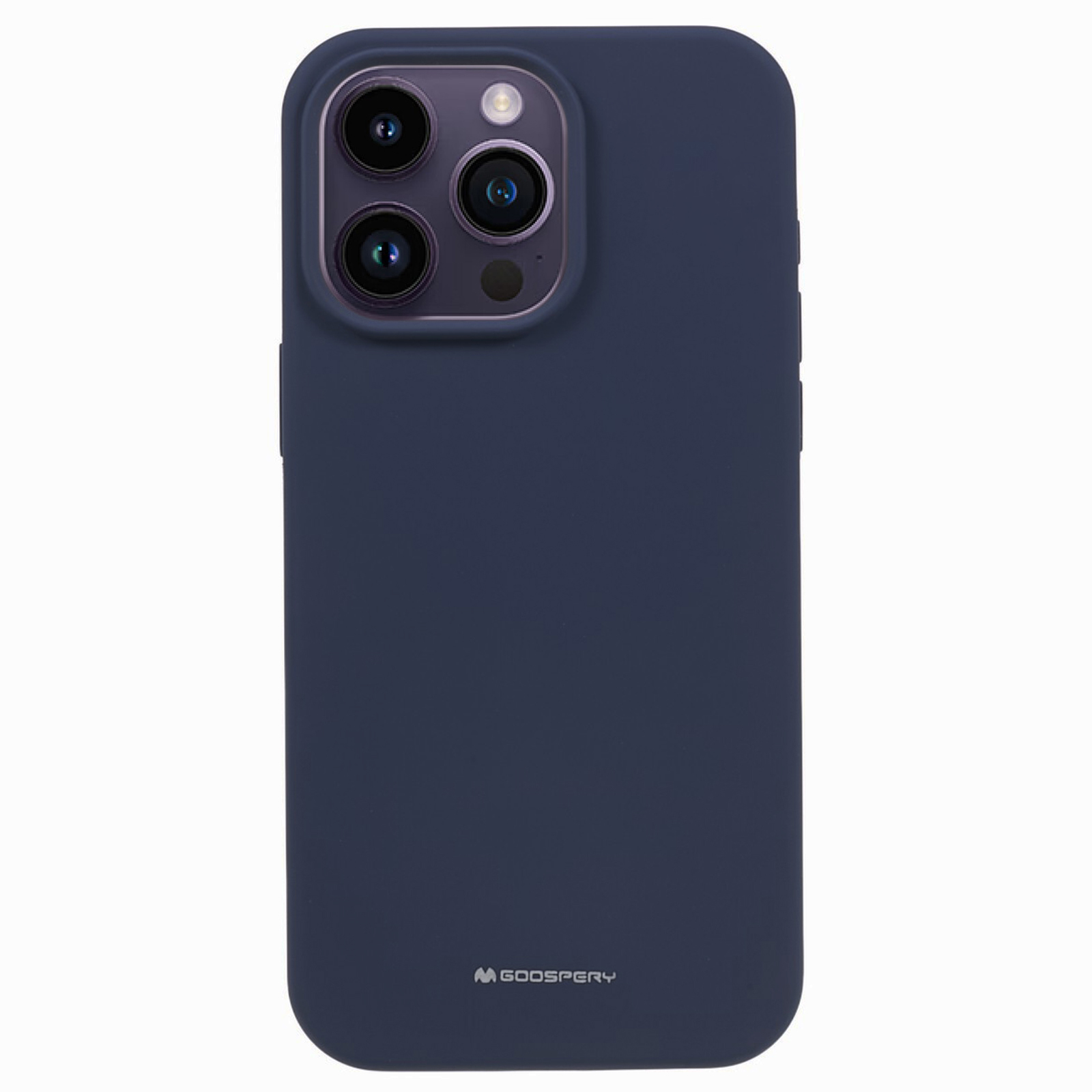 

Mercury Goospery Für Iphone 15 Pro Max Liquid Silicon Phone Hülle Weiche Anti-kratzer-auskleidung Telefonabdeckung - Dunkelblau, iPhone 15 Pro Max