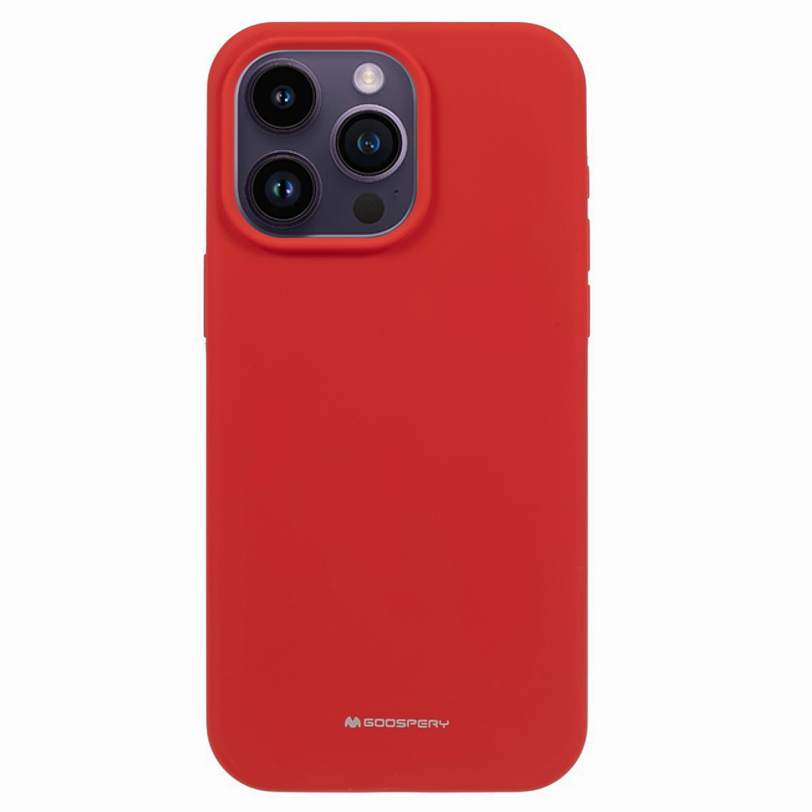 

Mercury Goospery Für Iphone 15 Pro Max Liquid Silicon Phone Hülle Weiche Anti-kratzer-auskleidung Telefonabdeckung - Rot, iPhone 15 Pro Max