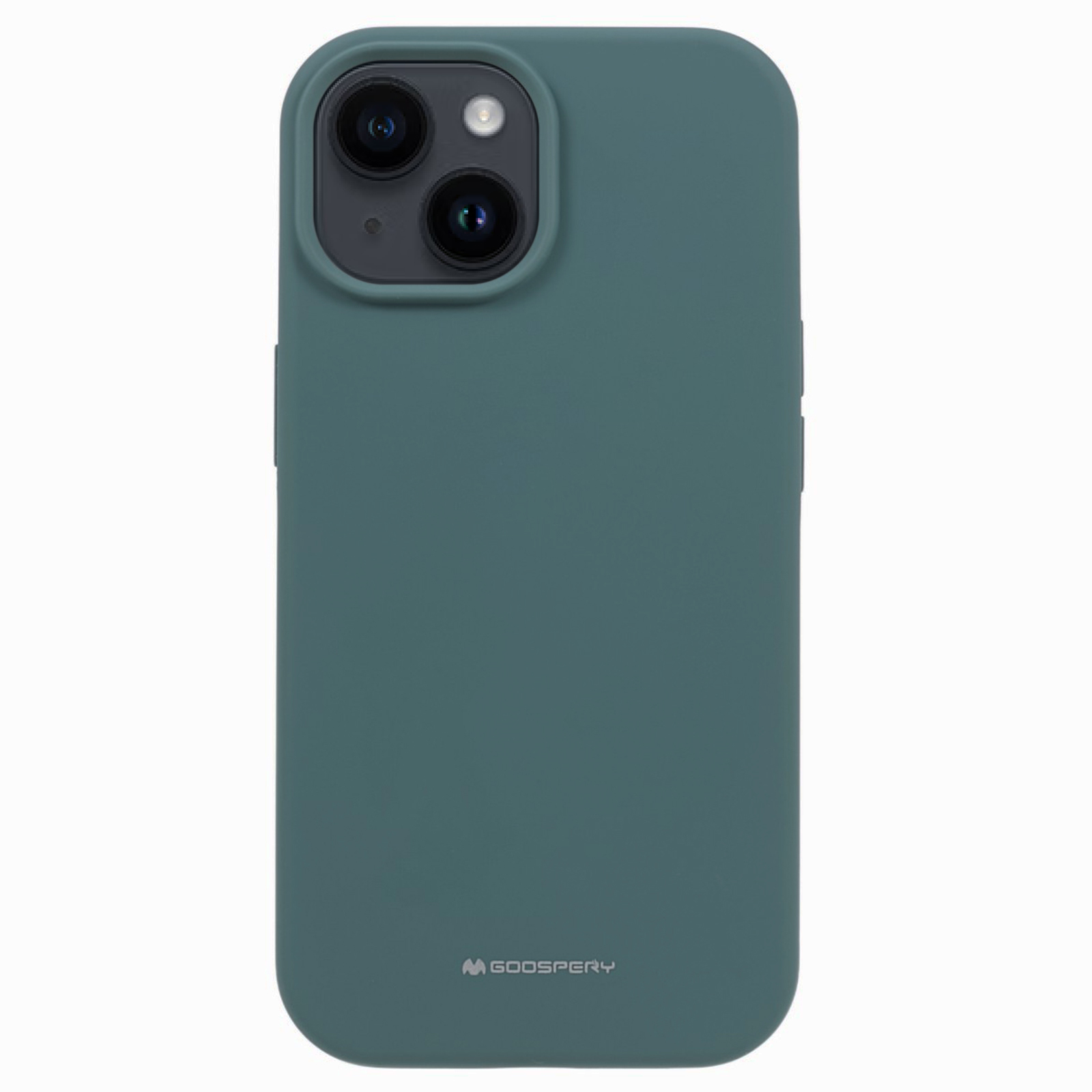

Mercury Goospery Für Iphone 15 Soft Flüssig Silikon-telefonhülle Drop-proof-rückseite Abdeckung - Schwarzgrün, iPhone 15