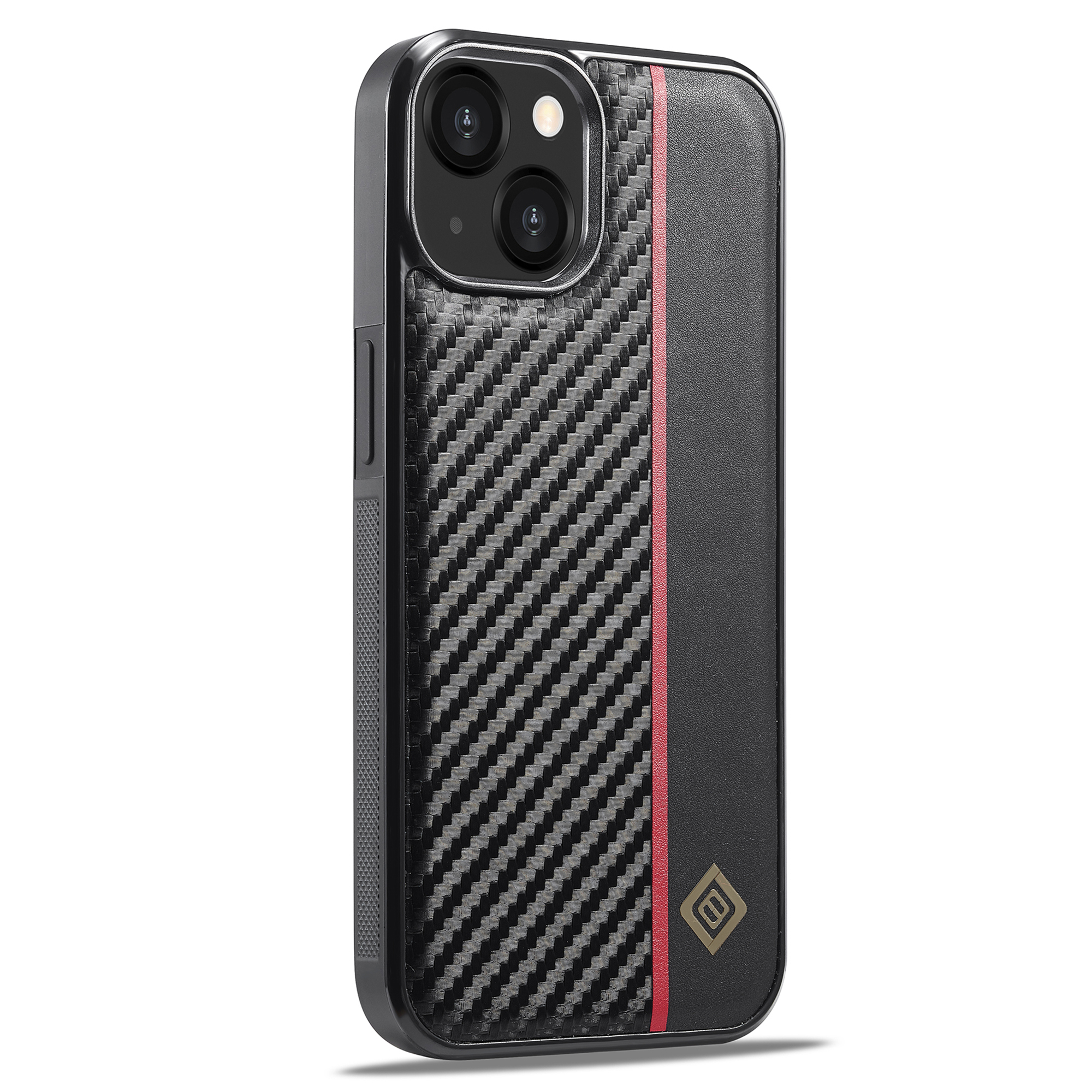 

Lc. Imeeke Für Iphone 15 Plus Kohlefaser-textur Anti-drogen-telefonhülle PU Leder+tpu+eva-abdeckung, iPhone 15 Plus