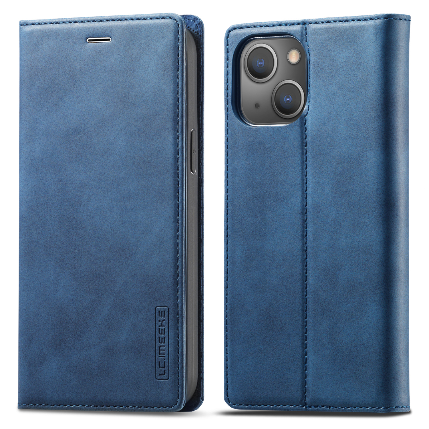 

Lc. Imeeke -mobiltelefonkoffer Für Iphone 15 Plus, Stand Wallet Magnetic Close Mikrofaser -leder -telefonabdeckung - Blau, iPhone 15 Plus