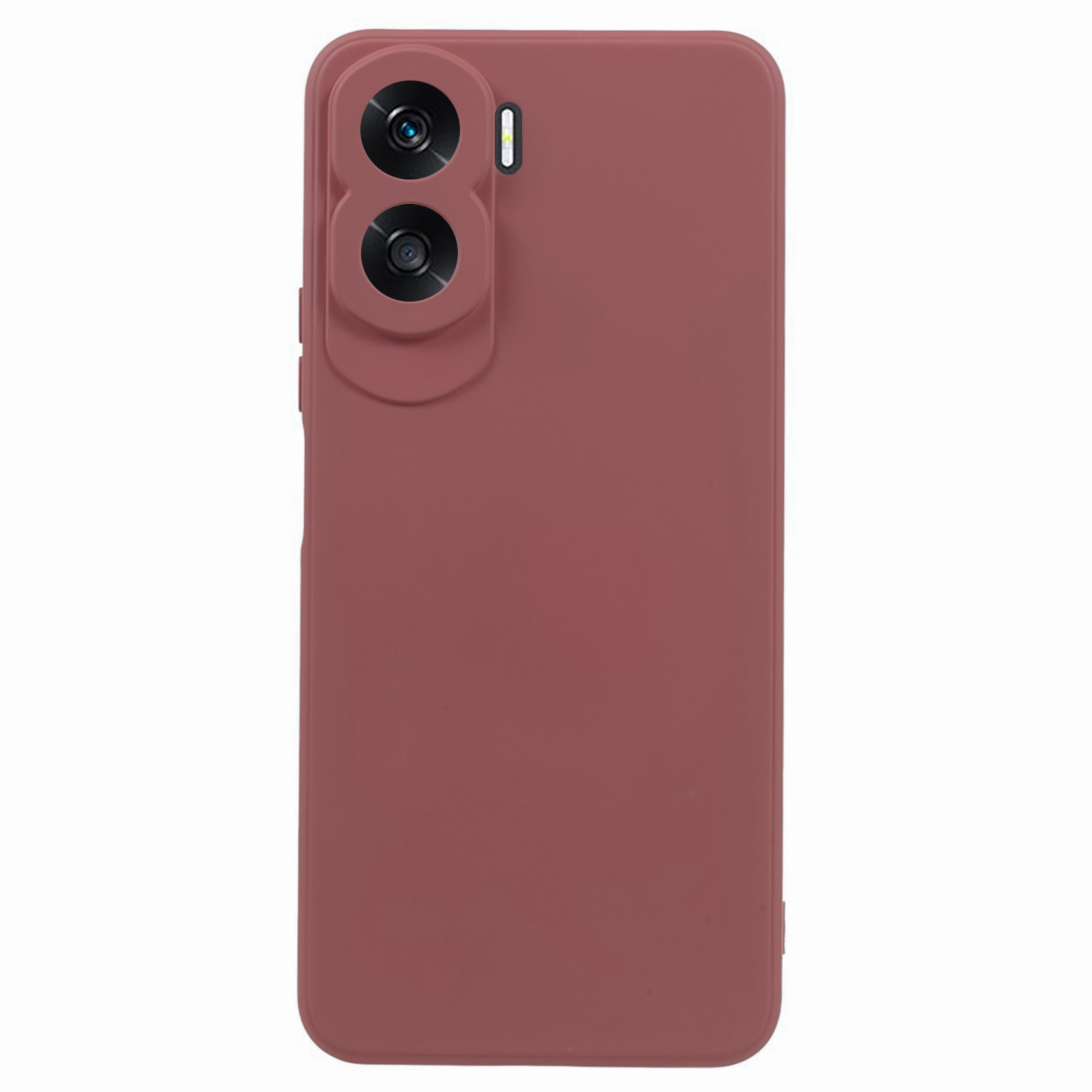 

Für Ehren X50i 5G TPU Telefon Hülle Faserfaserfaserschockdicht Gummiert Gummiert Cover - Hawthornrot, Honor 90 Lite 5G