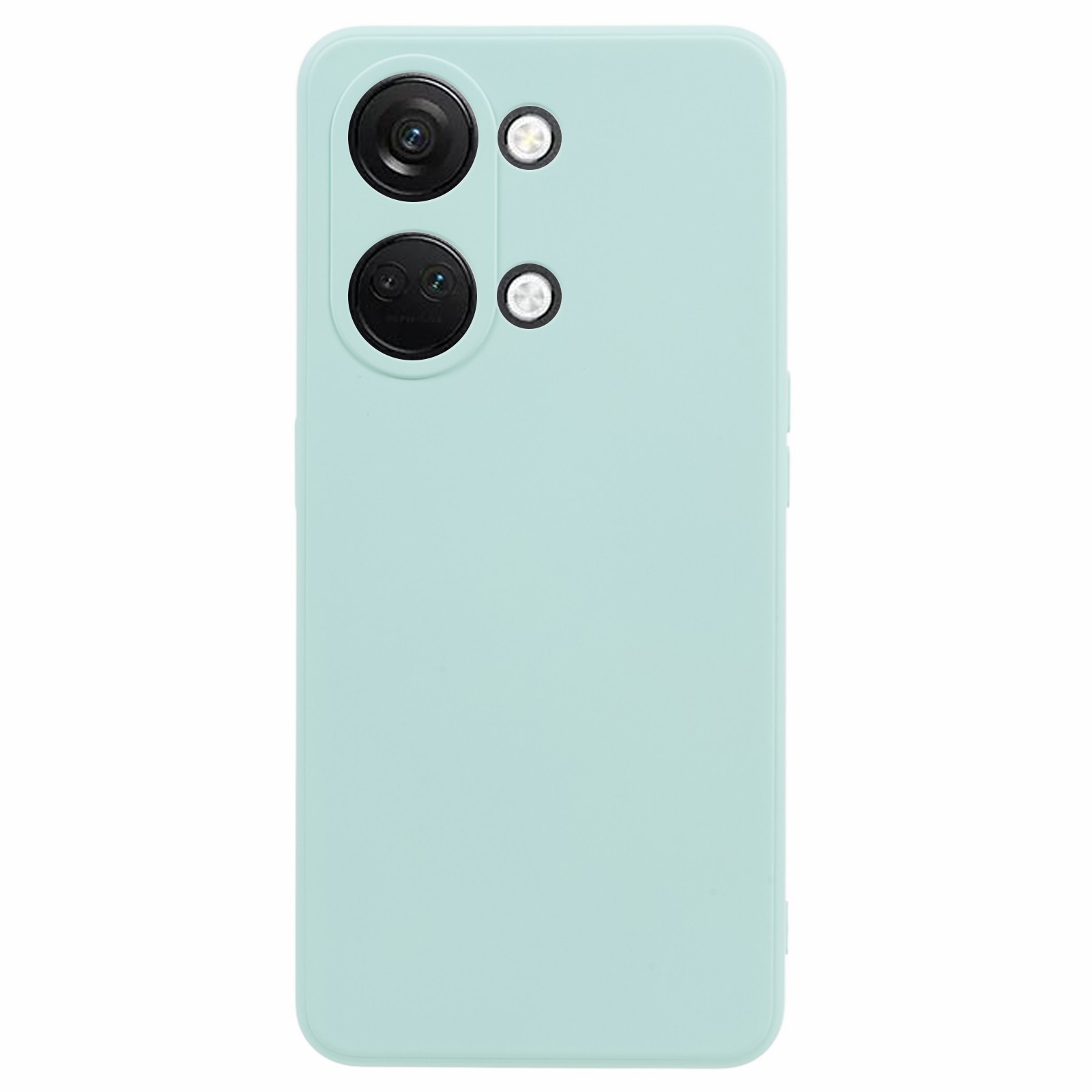 

TPU -fall Für OnePlus Ace 2V / Nord 3 5g, Gummierte Oberflächenfaserfaserfutter Stoßdagee Telefonabdeckung - Baby Blau, OnePlus Ace 2V