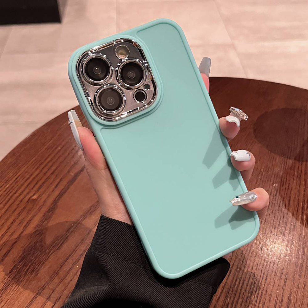 

Slim TPU -telefonhülle Für Iphone 14 Pro Schockdelie -telefonabdeckung Mit Elektroplierendem Objektivschutz - Hellgrün, iPhone 14 Pro