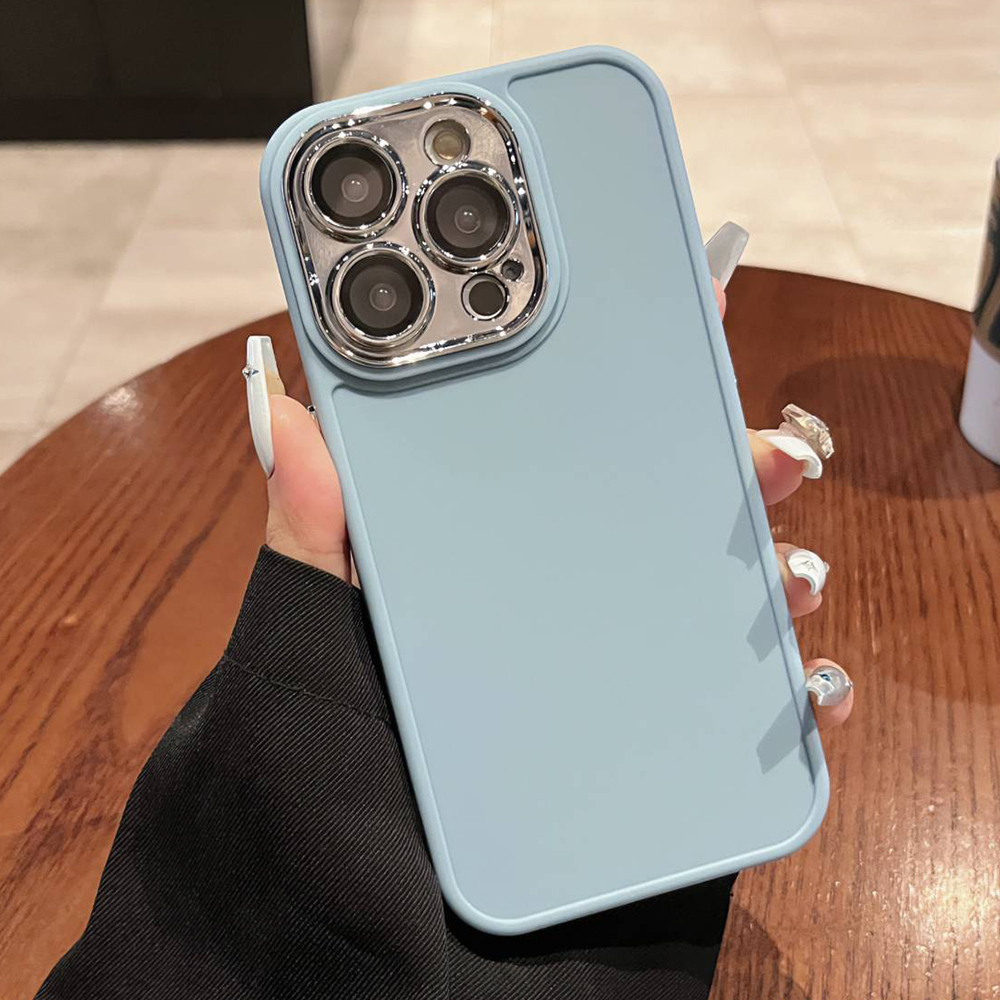 

Elektroplatte Linsenschutz TPU -telefonhülle Für Iphone 13 Pro 6,1 Zoll Schockdes TPU -telefon Shell - Baby Blau, iPhone 13 Pro