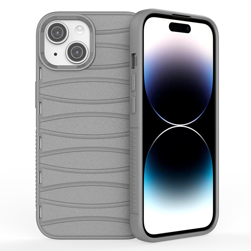 

Biberkas -wärmeabdeckung Für Iphone 15 Plus Weiches TPU -schutzhülle - Grau, iPhone 15 Plus