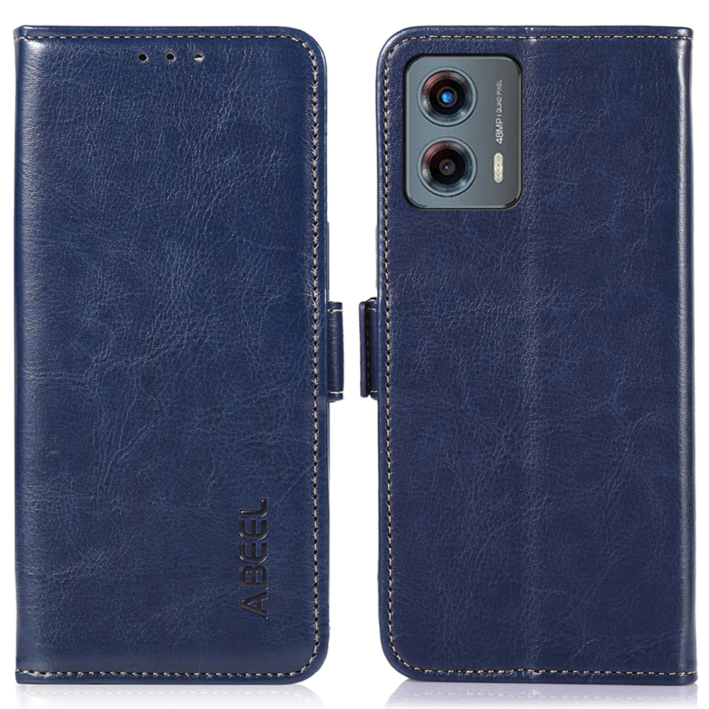 

Abeel Für Motorola Moto G 5G (2023) Crazy Horse Texture Case PU Leder Brieftasche Smartphone Cover - Blau, Motorola Moto G 5G (2023)