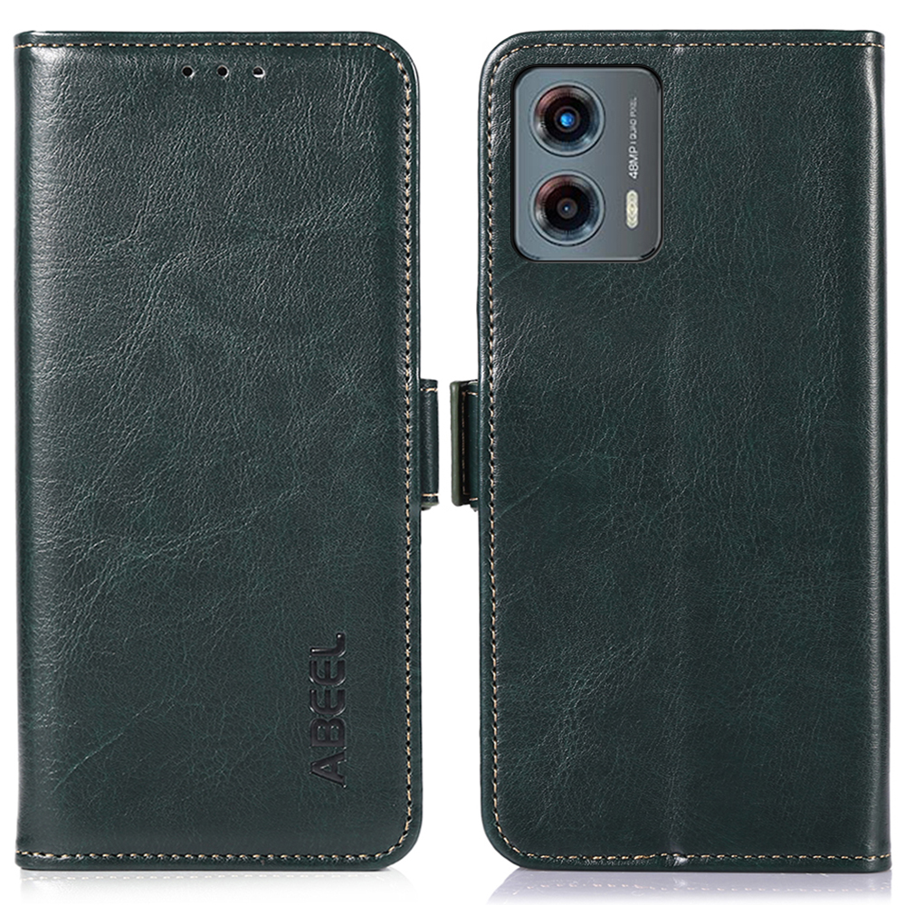 

Abeel Für Motorola Moto G 5G (2023) Crazy Horse Texture Case PU Leder Brieftasche Smartphone Cover - Grün, Motorola Moto G 5G (2023)