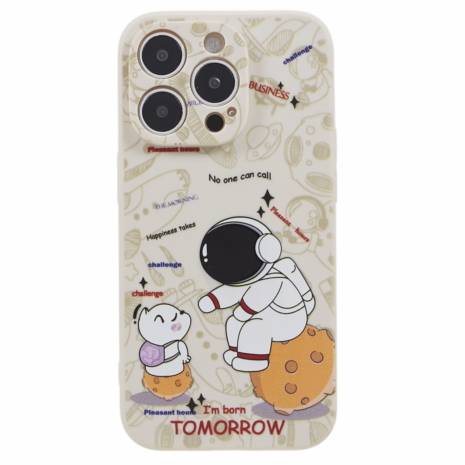 

Tpu-telefonhülle Für Iphone 14 Pro, Astronaut-musterdruckendruck Anti-kratzer-telefonabdeckung - Stil E, iPhone 14 Pro
