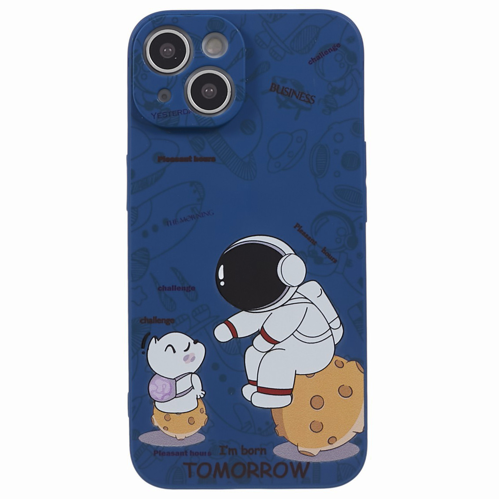 

Mobiltelefonschutzkoffer Für Iphone 14, Astronaut -musterdruck Flexibler TPU -telefonabdeckung - Stil F, iPhone 14
