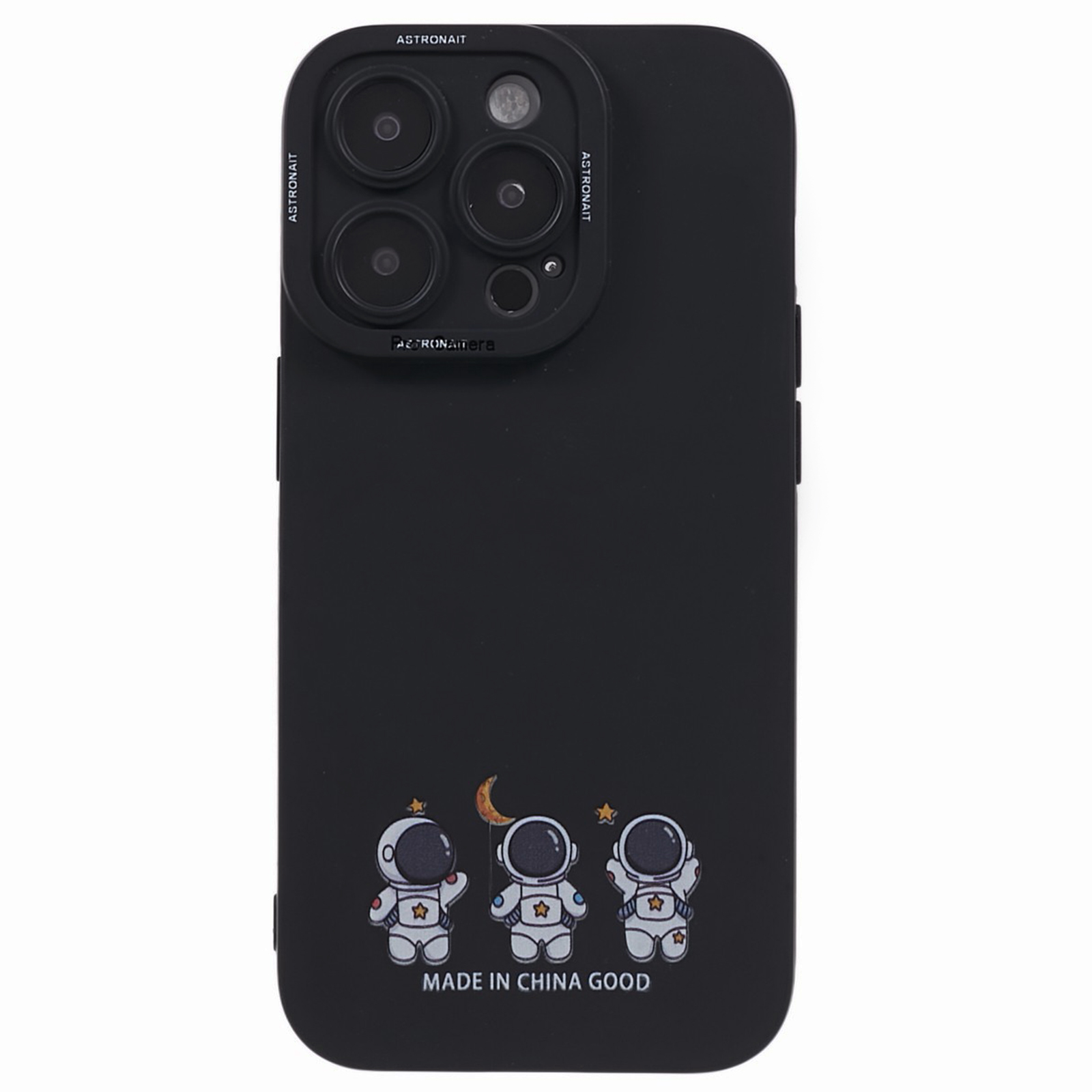 

Für Das Iphone 13 Pro Max Astronaut Design Phone Hülle Schockdichte Schutzweich -tpu -abdeckung - Drei Astronauten / Schwarz, iPhone 13 Pro Max