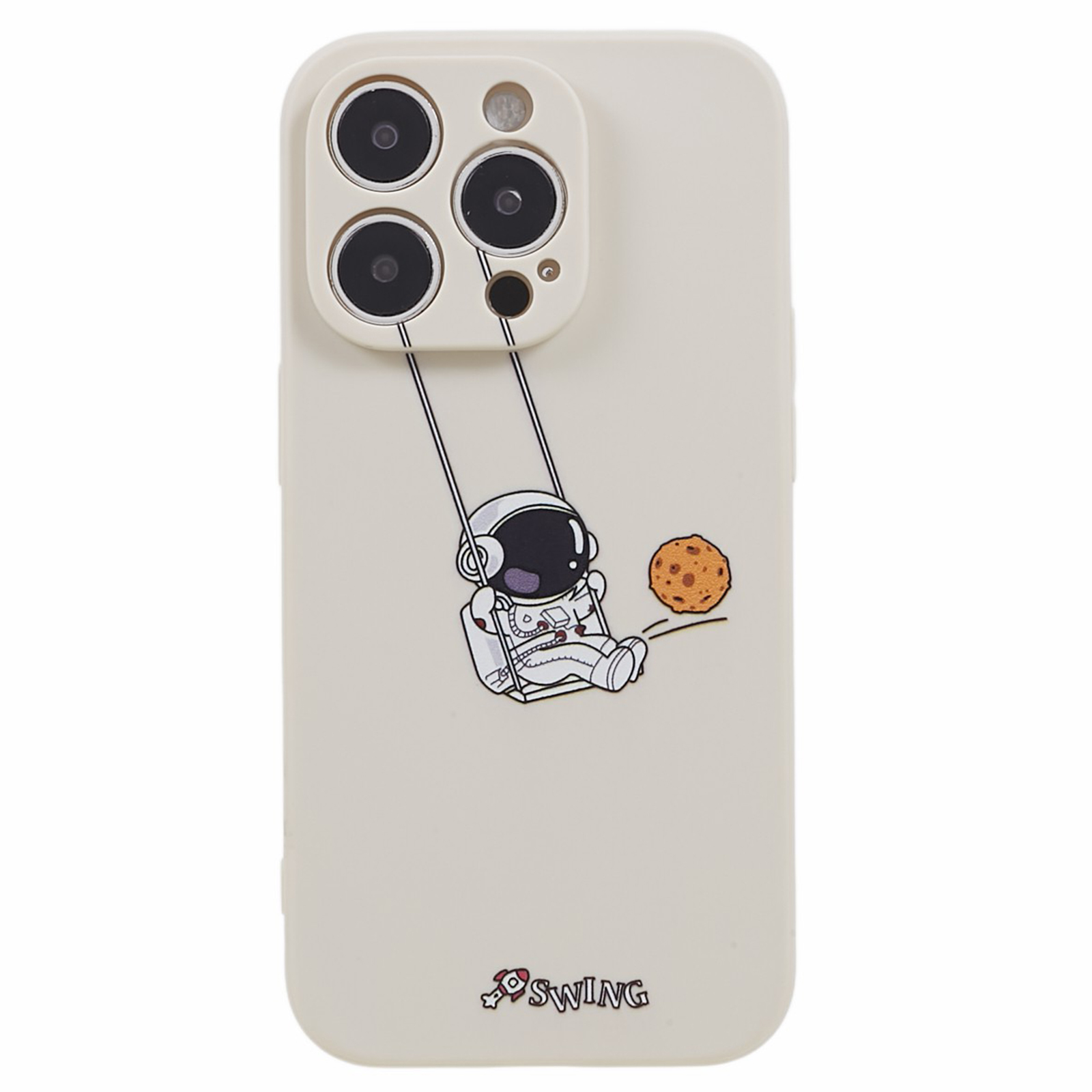 

Für Das Iphone 13 Pro Max Astronaut Design Phone Hülle Schockdichte Schutzweich -tpu -abdeckung - Swing Astronaut / Weiss, iPhone 13 Pro Max