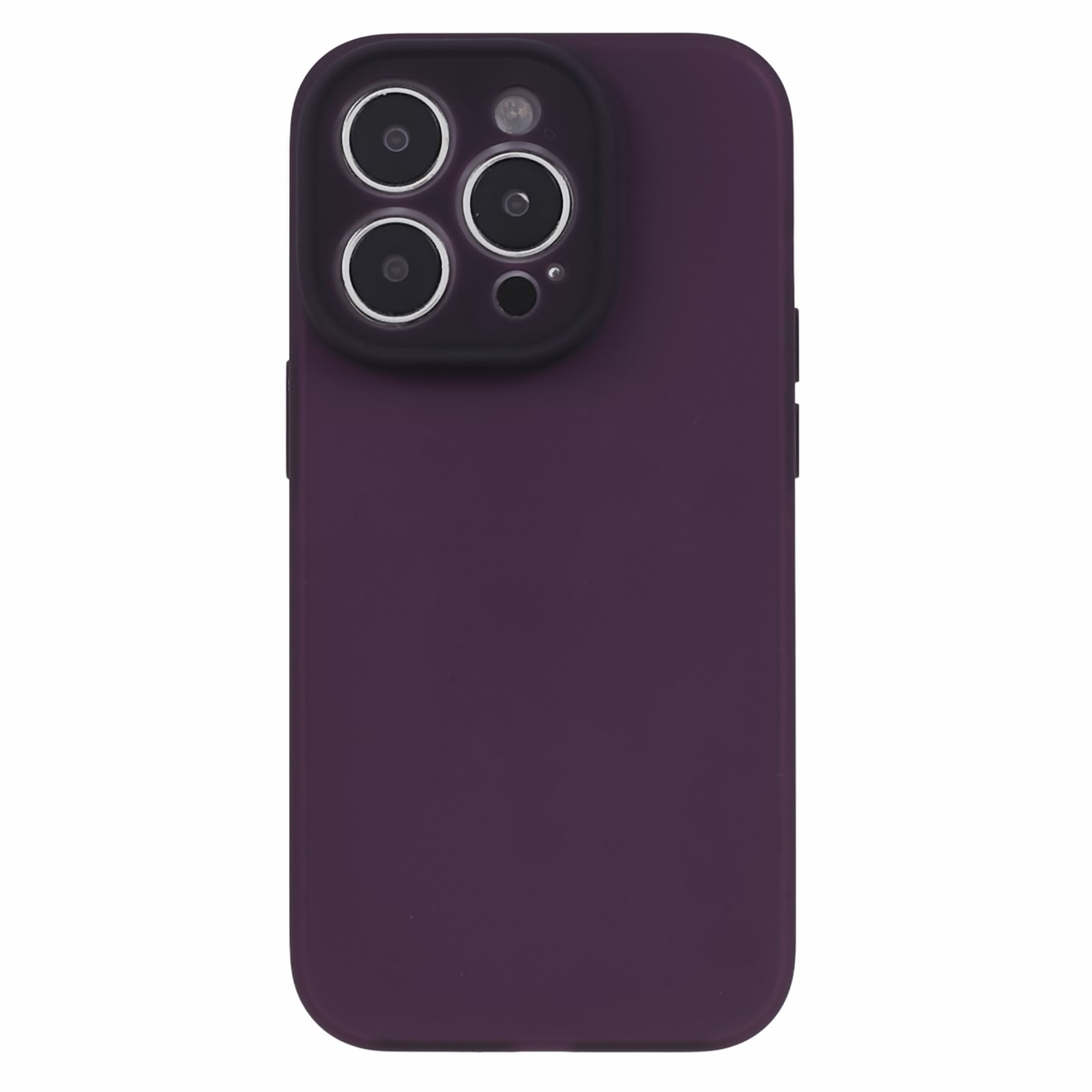 

Für Iphone 14 Pro Liquid Silicon+pc Transucent Hülle Präziser Ausschnitt Kameraschutz Telefonabdeckung - Transparent Purpurrot, iPhone 14 Pro