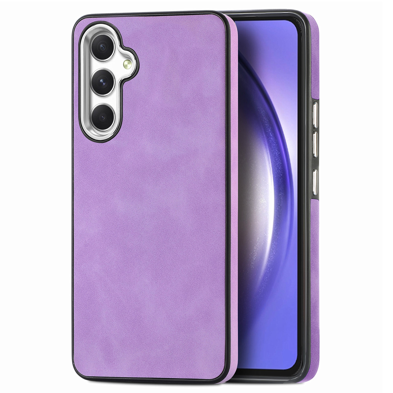 

Für Samsung Galaxy A54 5G PU Leder + TPU Skin-touch-deckungsabdeckung. - Lila, Galaxy A54 5G