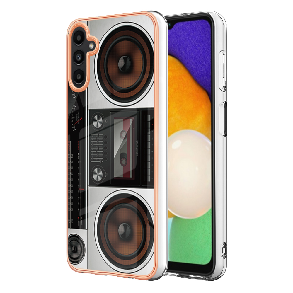 

YB IMD Series-19-stil D Für Samsung Galaxy A54 5G Anti-drop 2,0 mm TPU Phone Hülle IMD Muster Druckabdeckung - Radio, Galaxy A54 5G