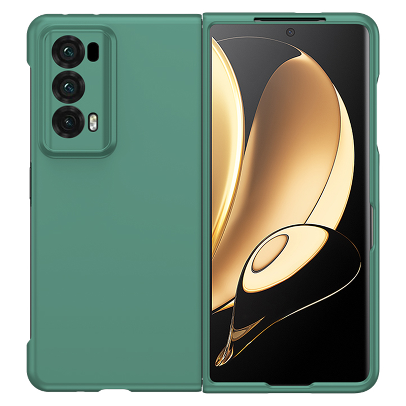 

Für Ehrenmagie V2 5G Skin-touch Folding Phone Case Hard PC Protective Phone Cover - Dunkelgrün, Honor Magic V2 5G