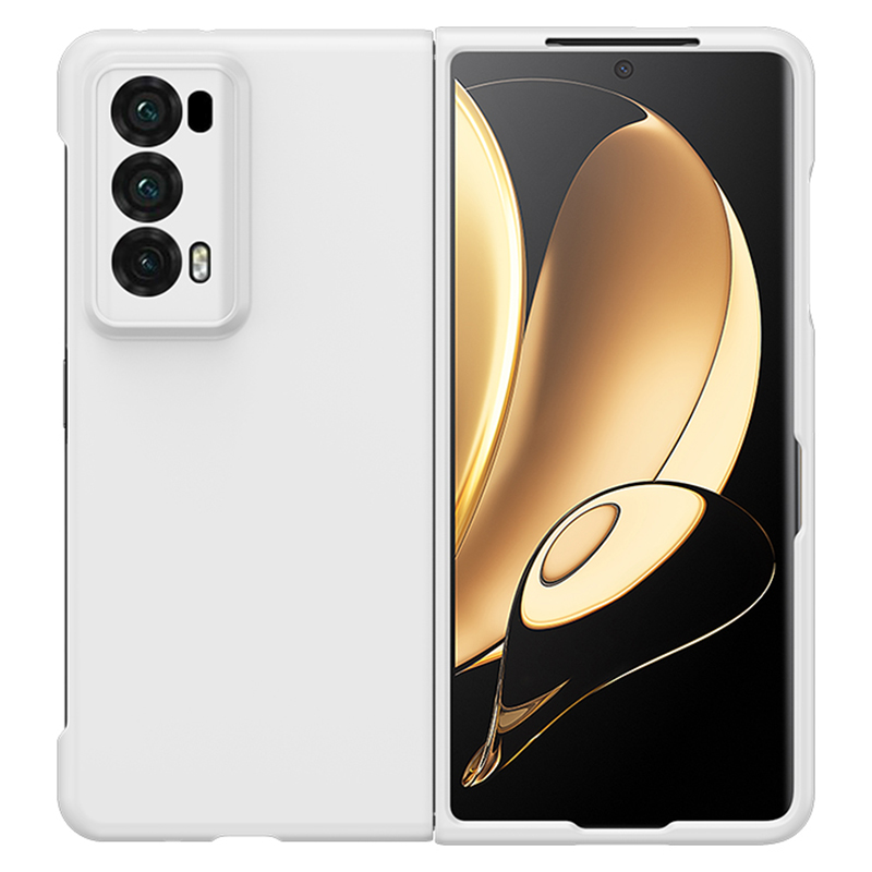 

Für Ehrenmagie V2 5G Skin-touch Folding Phone Case Hard PC Protective Phone Cover - Weiss, Honor Magic V2 5G