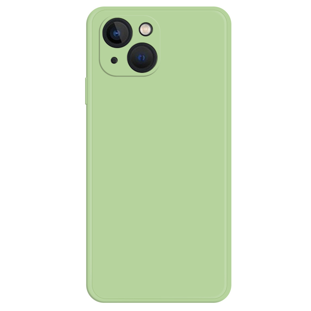 

Für Das Iphone 15 Plus Gummiertes TPU -telefonabdeckungsfaserfaserfaserauskürzung Telefon. - Grün, iPhone 15 Plus