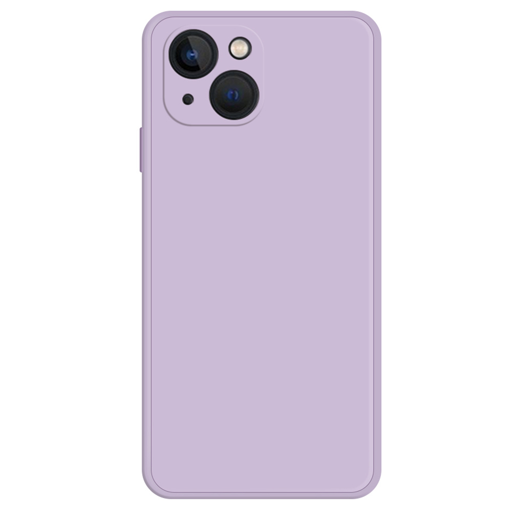 

Für Das Iphone 15 Plus Gummiertes TPU -telefonabdeckungsfaserfaserfaserauskürzung Telefon. - Lila, iPhone 15 Plus
