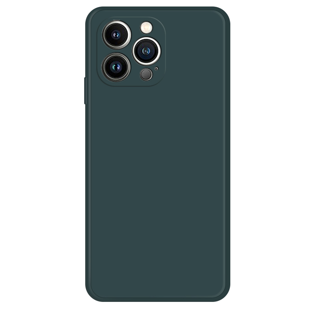 

Für Iphone 15 Pro Max Right Edge Rubberized Phone TPU Deckungsfaserfaser Telefonhülle - Schwarzgrün, iPhone 15 Pro Max